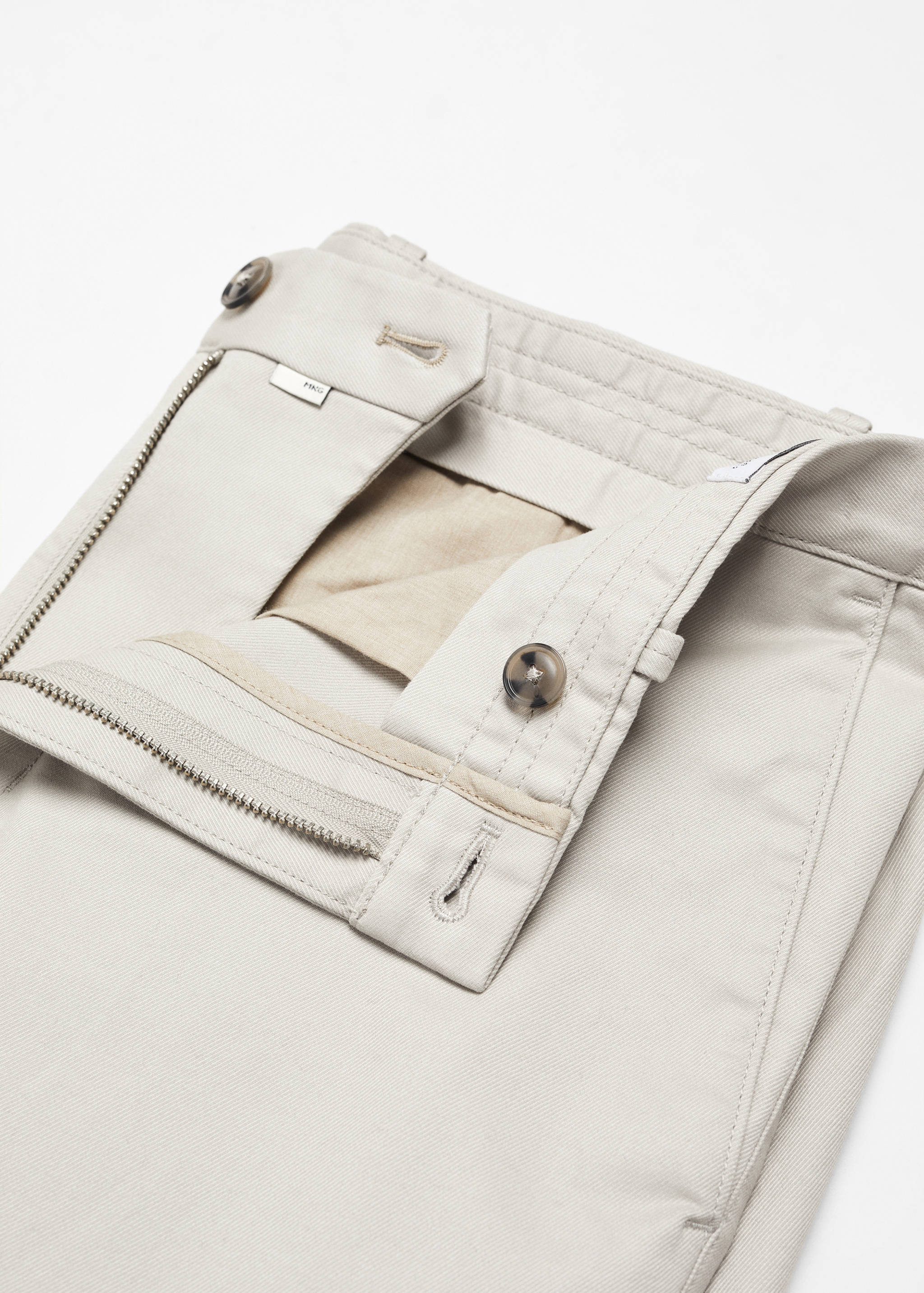 Slim fit serge chino trousers - Details of the article 8