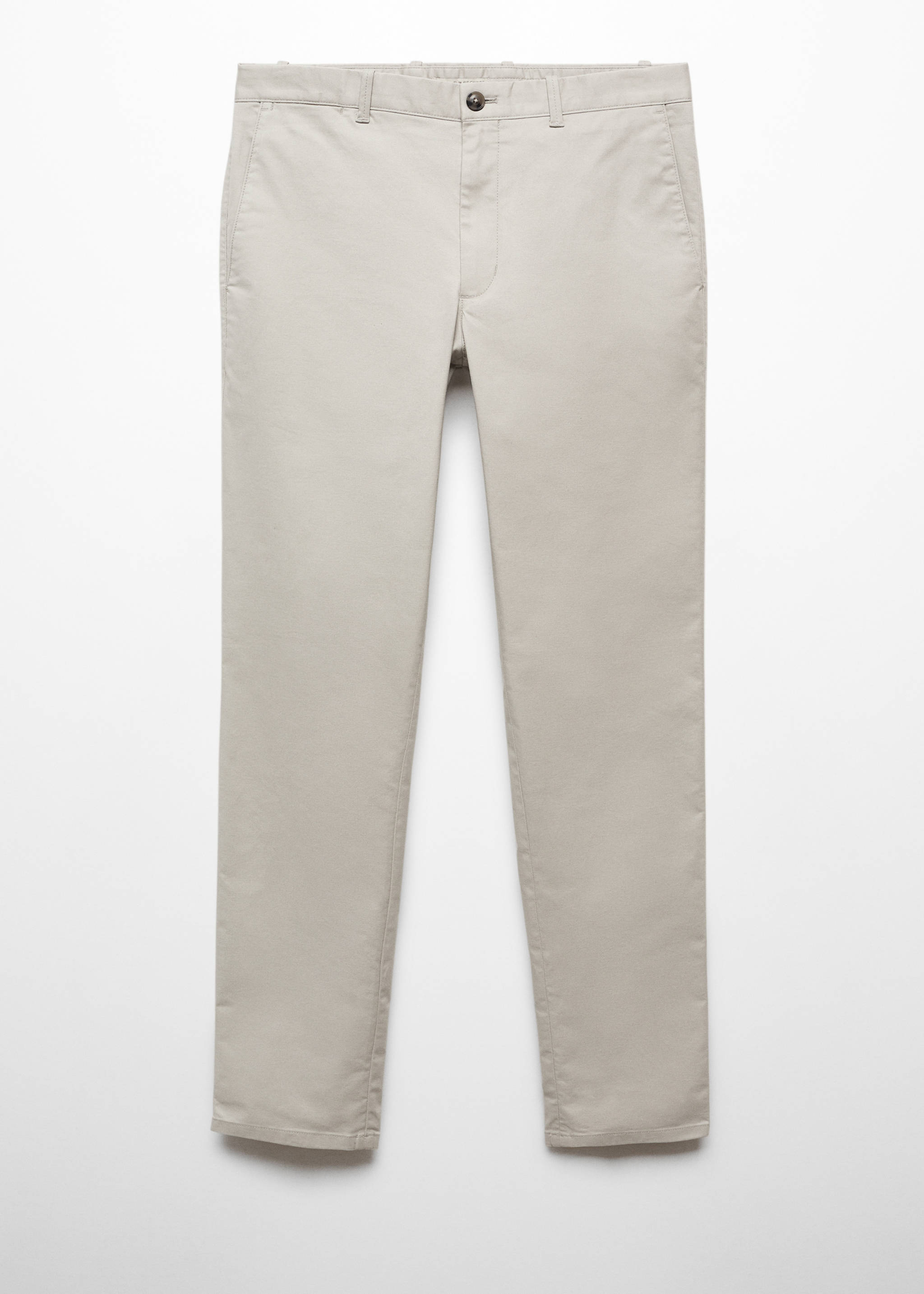 Παντελόνι τσίνο slim fit σερζ - Προϊόν χωρίς μοντέλο