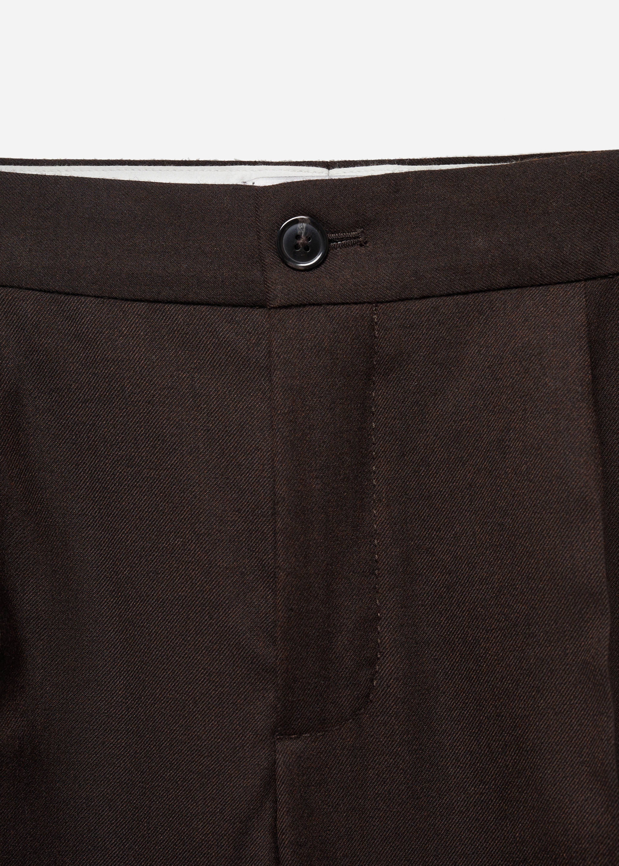 Woll-Bundfaltenhose mit Gürtelschlaufen - Detail des Artikels 8