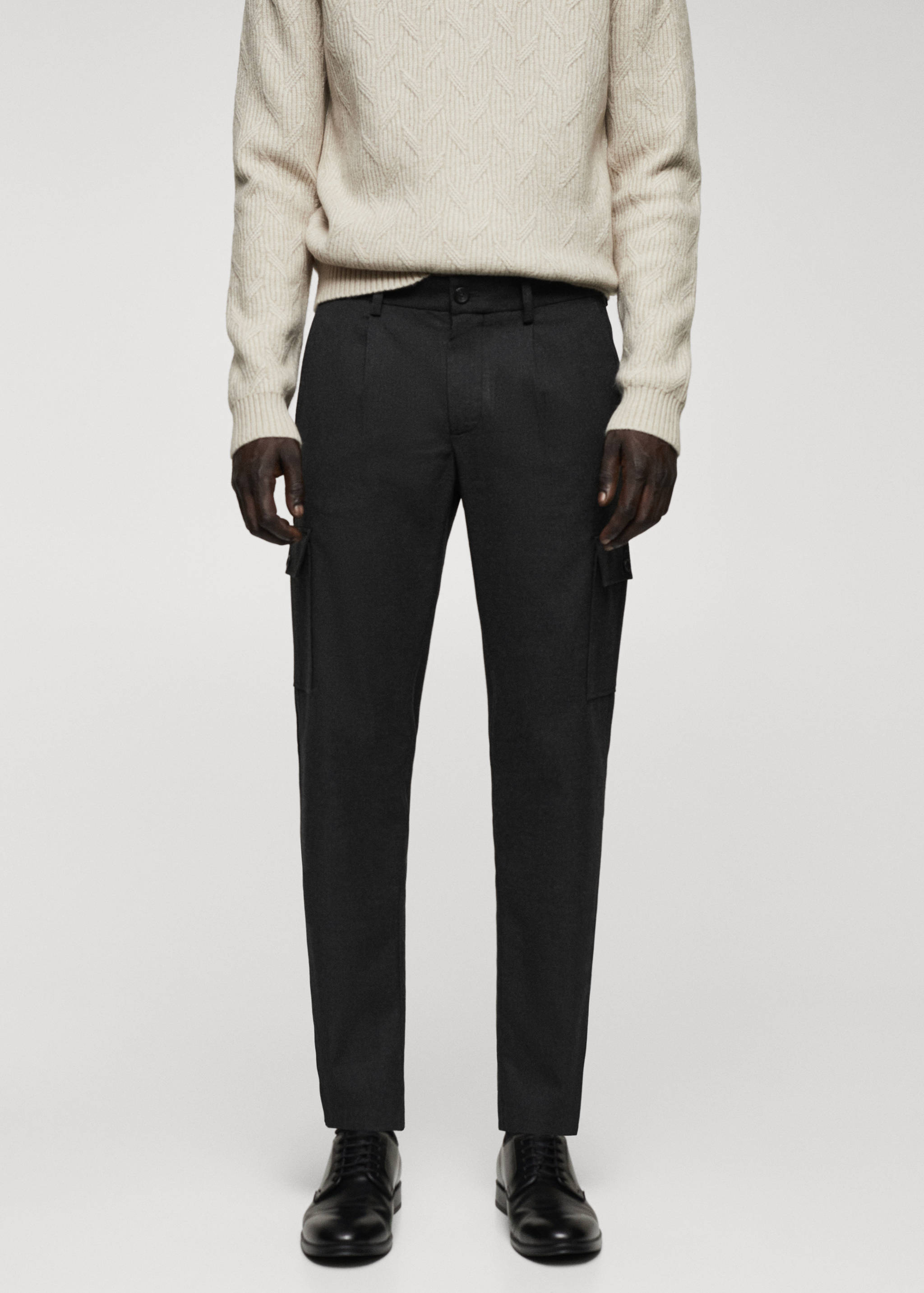 Pantalon cargo pinces - Plan moyen