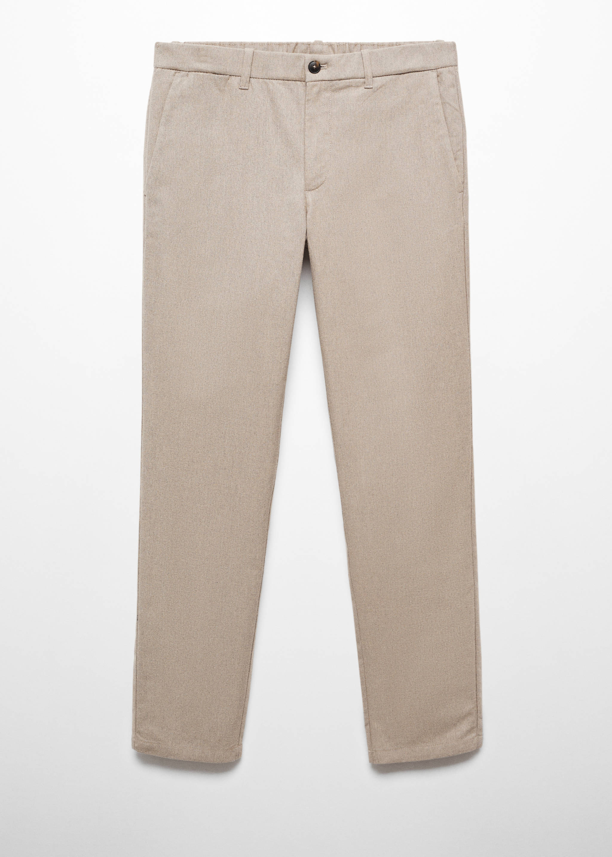 Pantalons slim fit cotó estructura - Article sense model