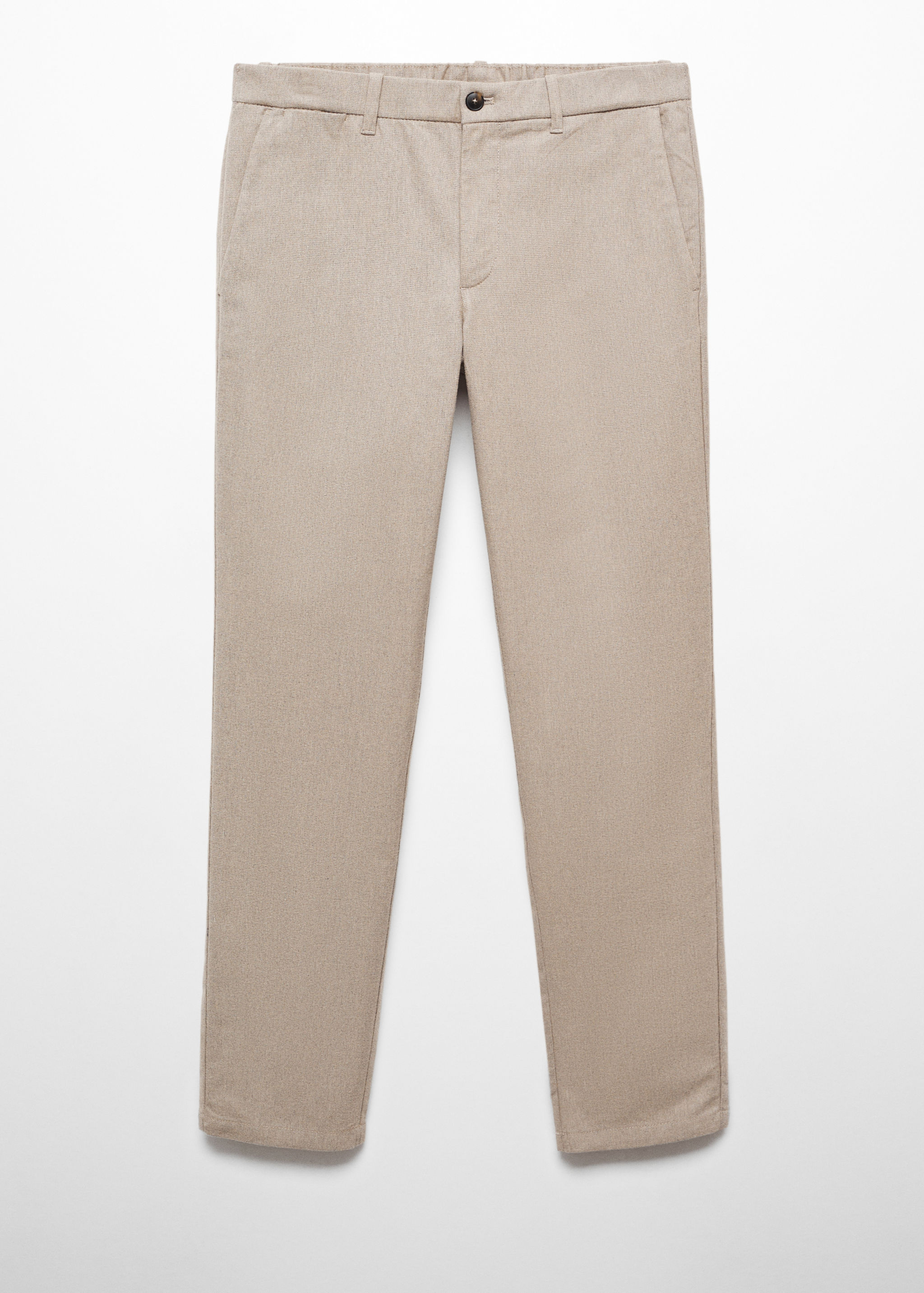 Pantalons slim fit cotó estructura - Article sense model