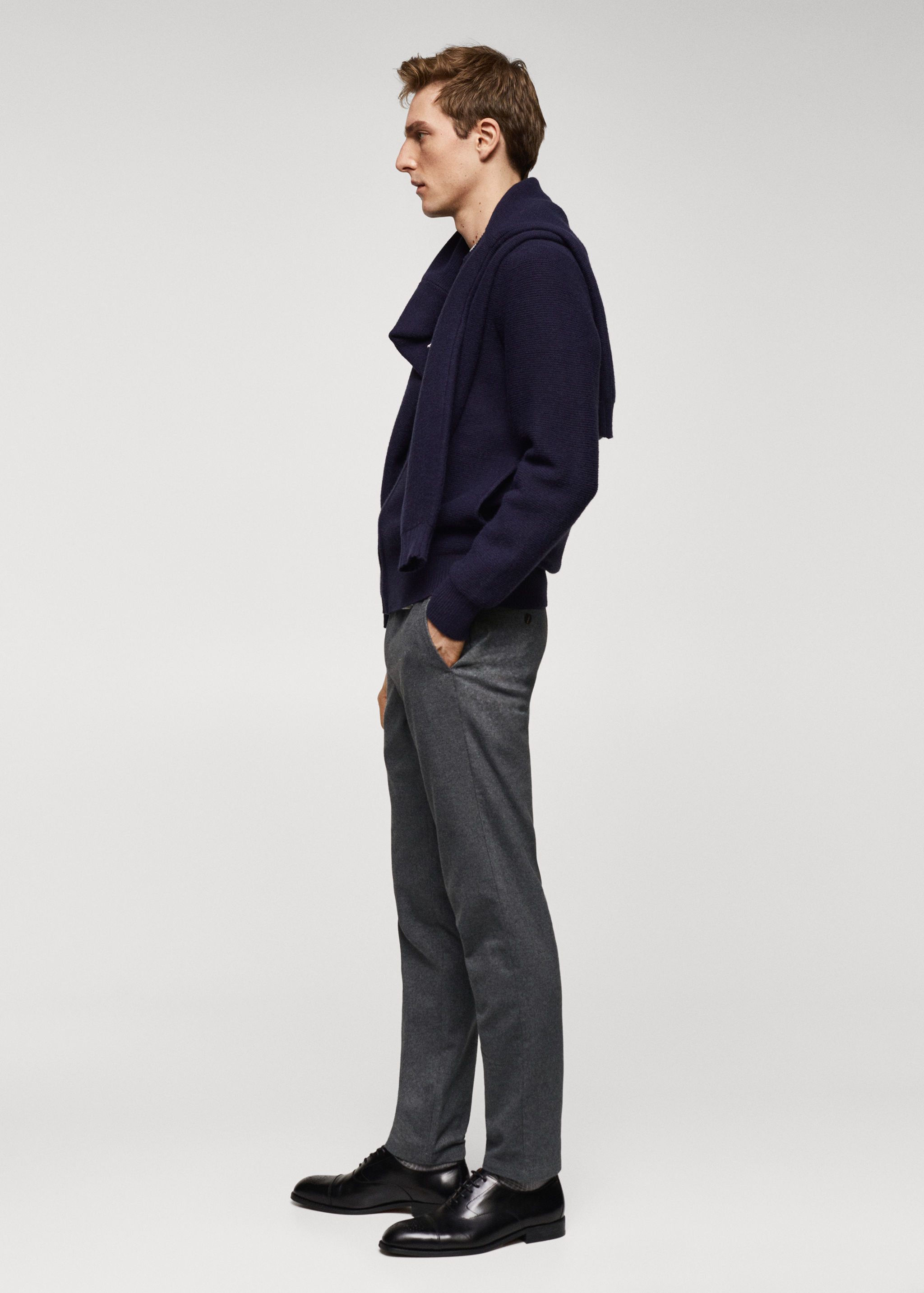 Pantalons slim fit cotó estructura - Detall de l'article 2