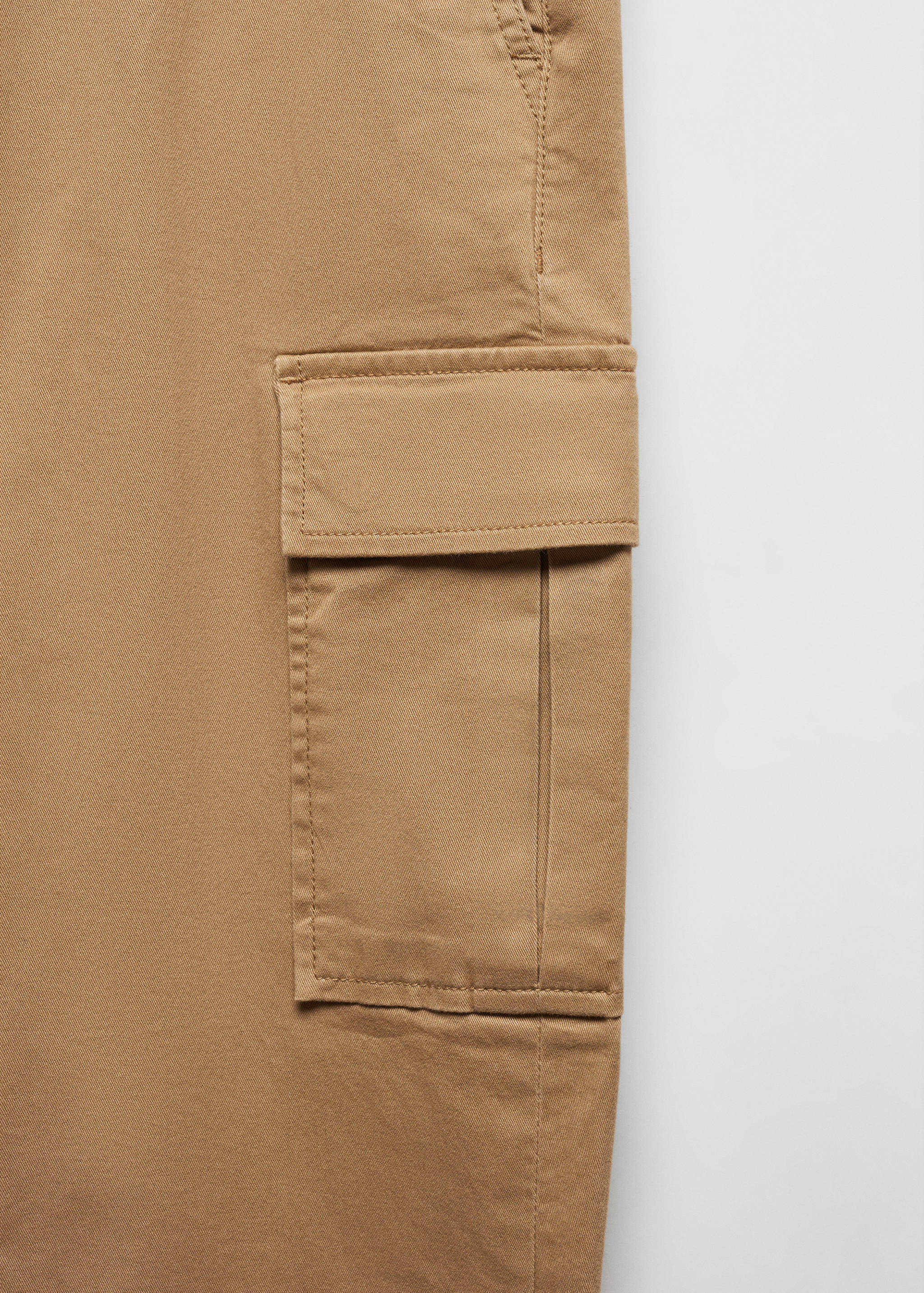 Slim-fit cotton cargo trousers - Details of the article 8