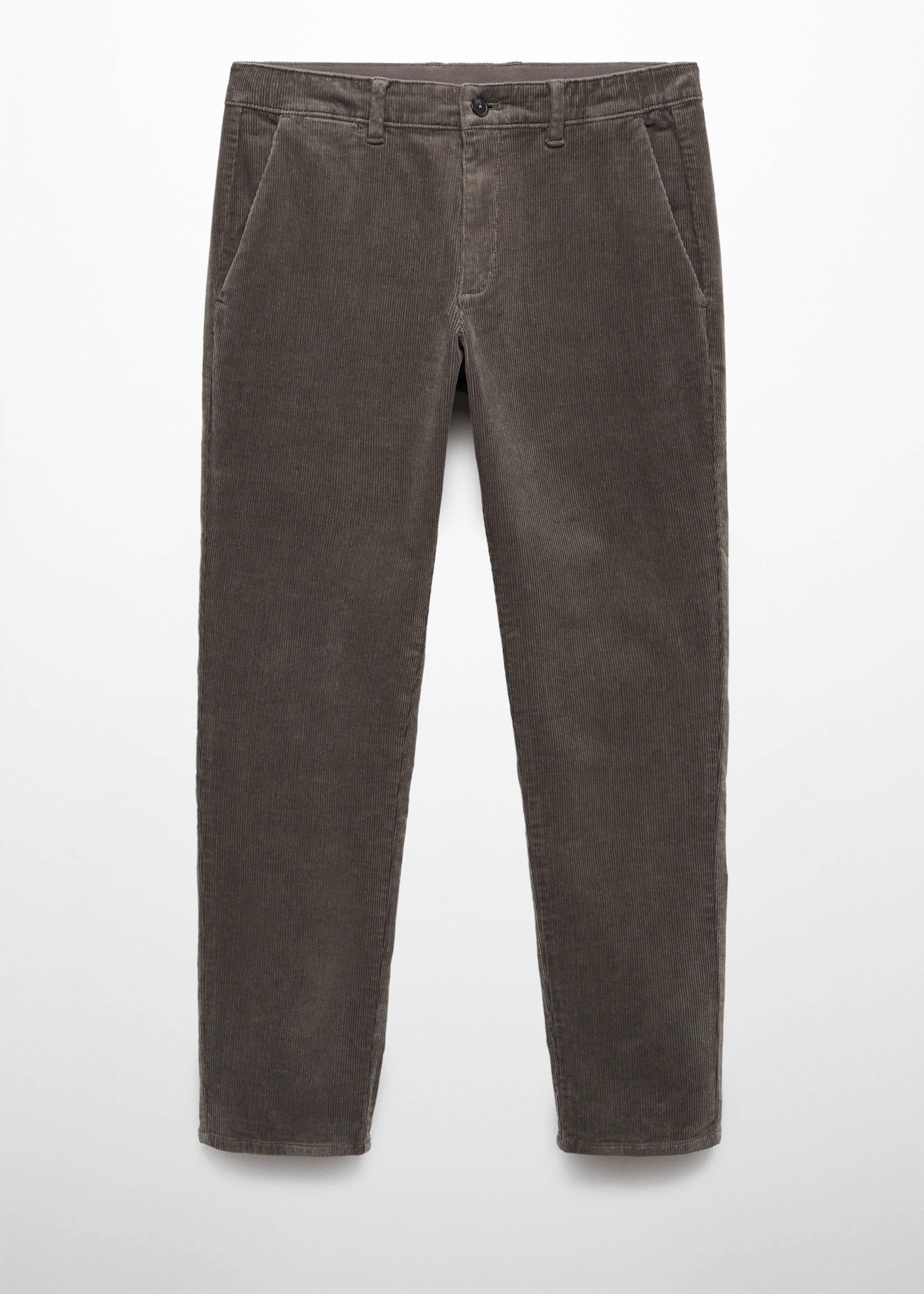 Micro-corduroy slim-fit trousers - Article without model