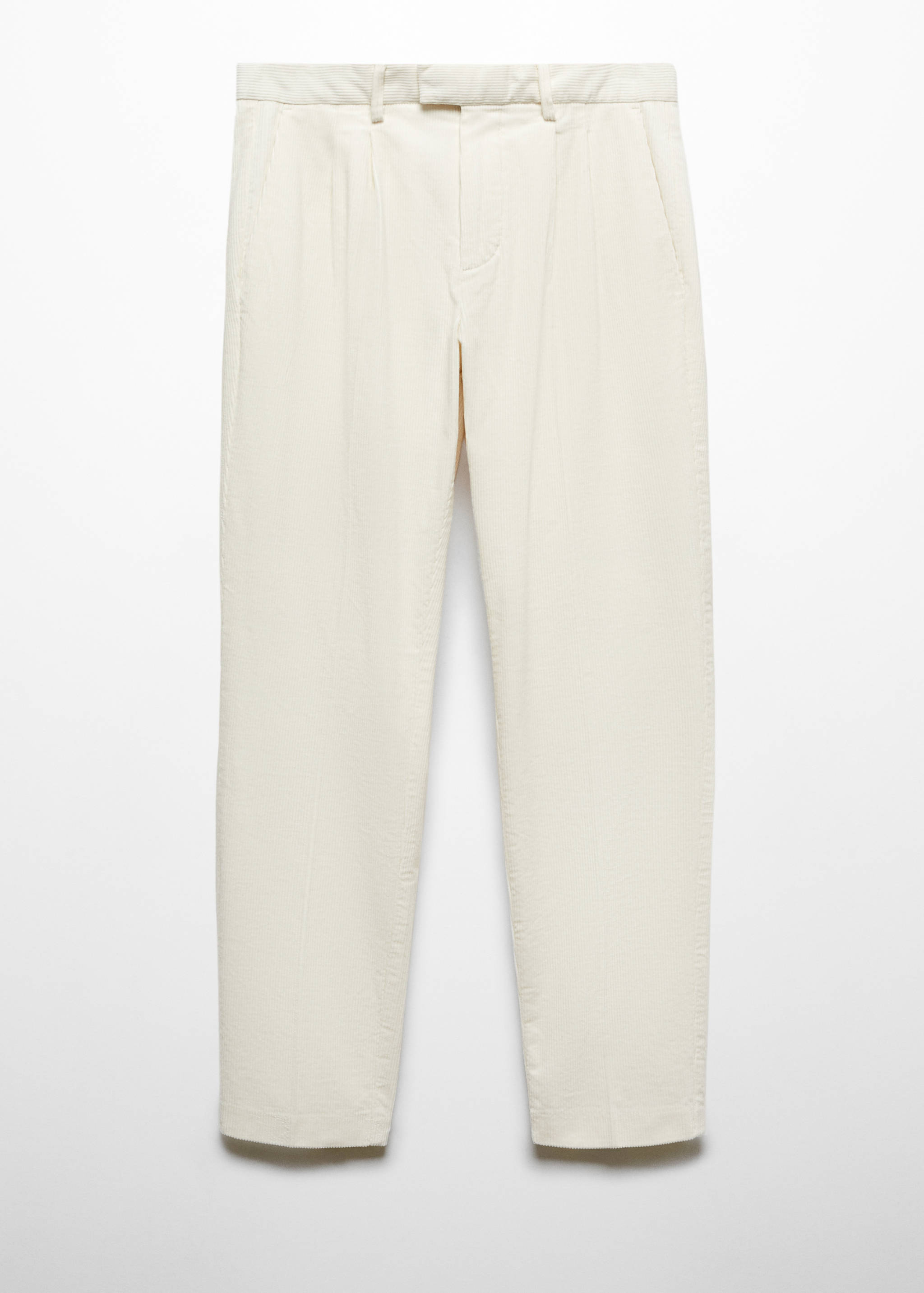 Pleated corduroy pants - Article without model