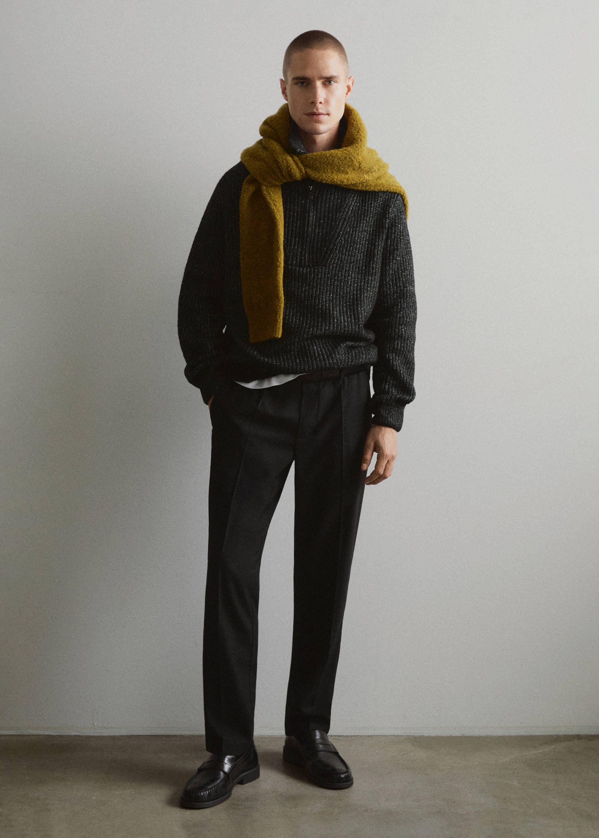 Pantalons cotó slim fit pinces - Detall de l'article 6