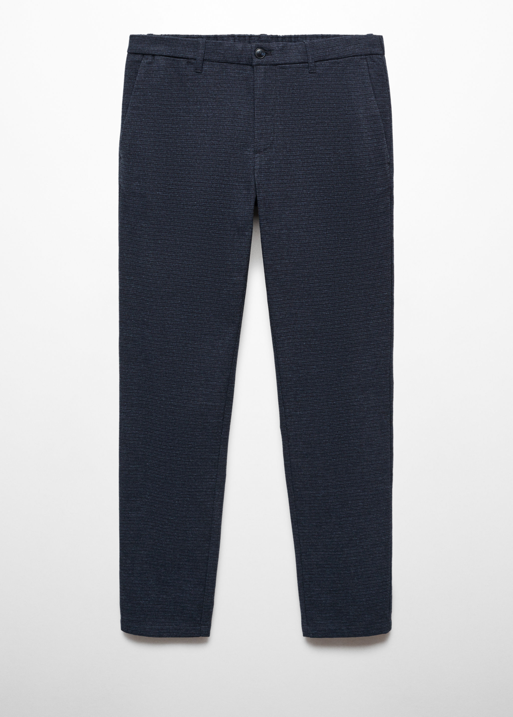 Pantalons slim fit cotó micro pota de gall - Article sense model