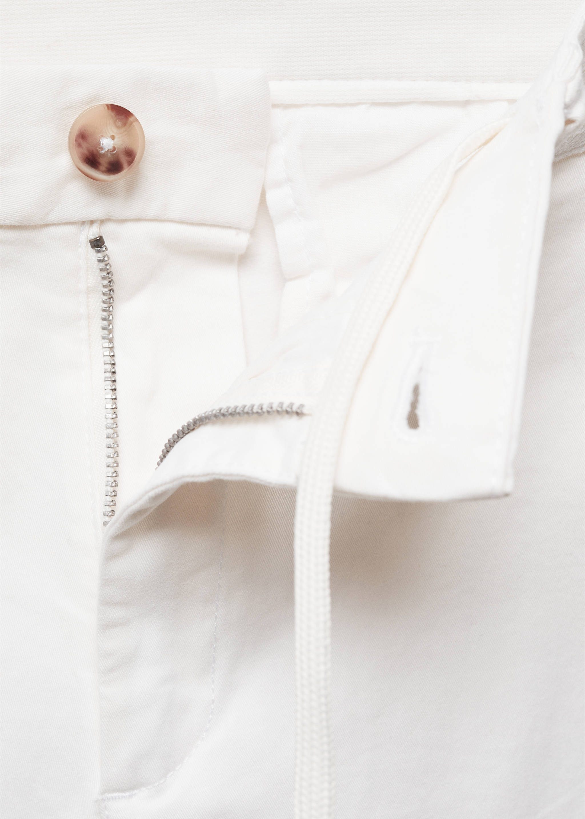 Cotton tapered crop trousers - Details of the article 8