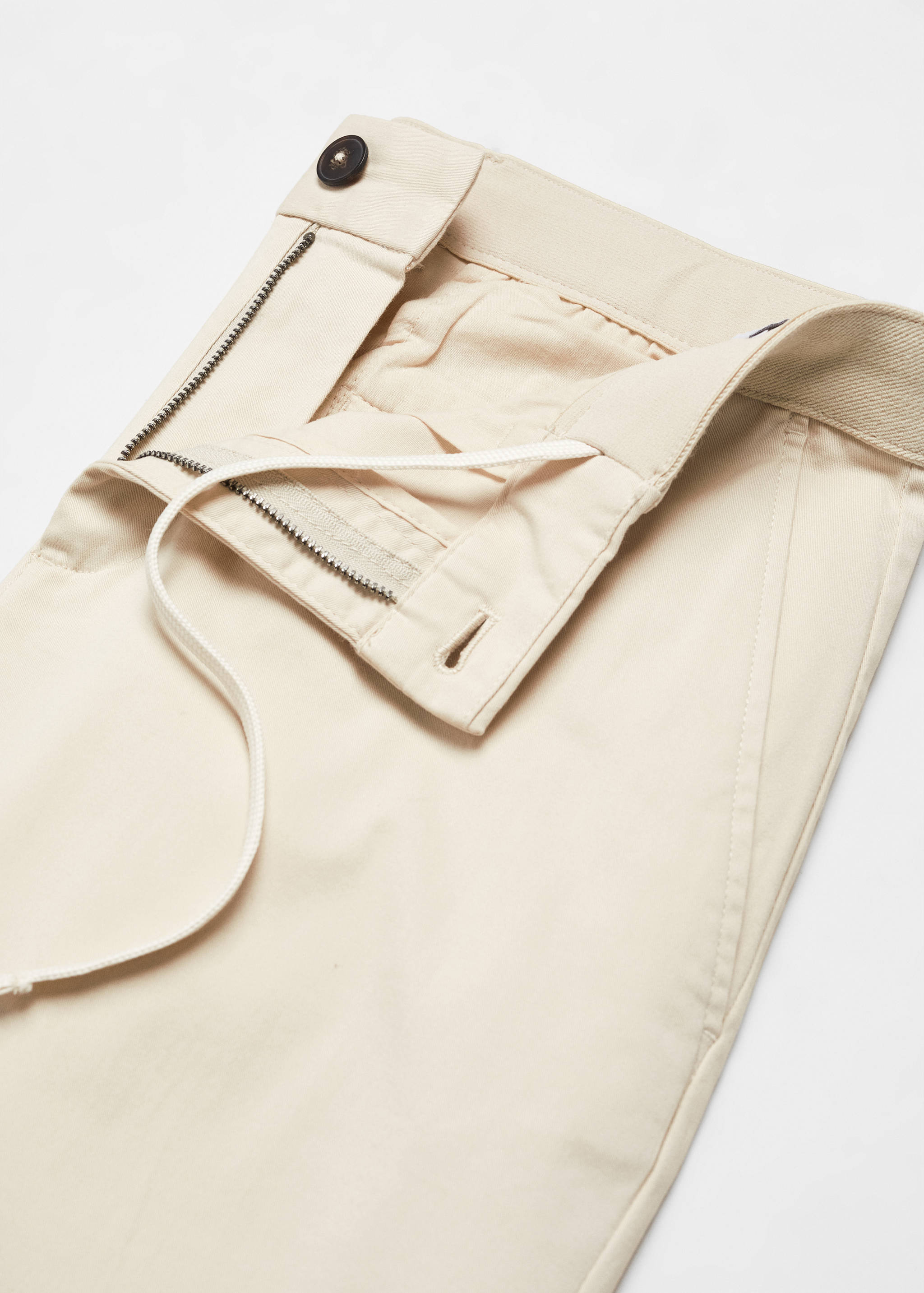 Cotton tapered crop pants - Details of the article 8