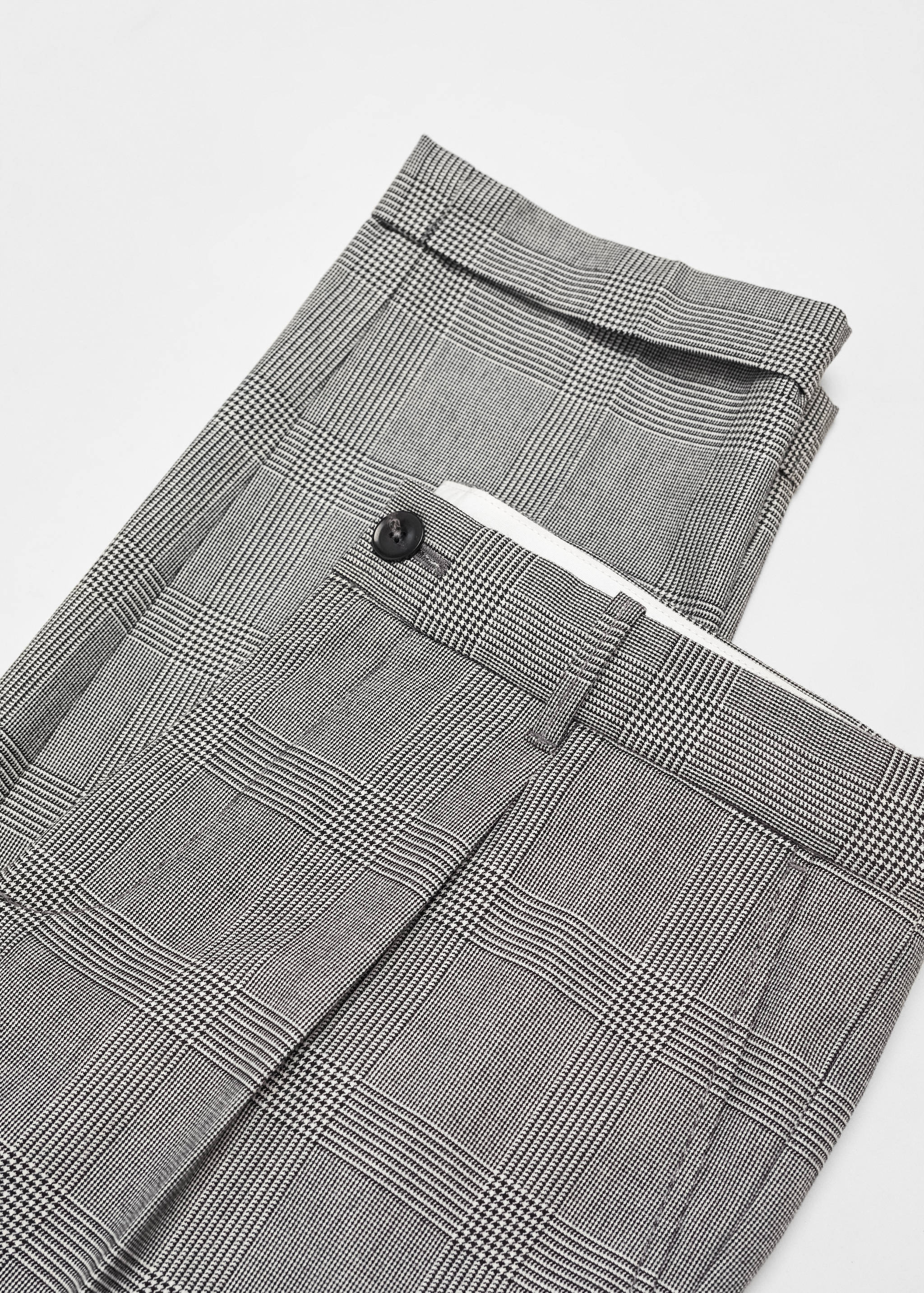 Pantalon à carreaux à pinces - Détail de l'article 8