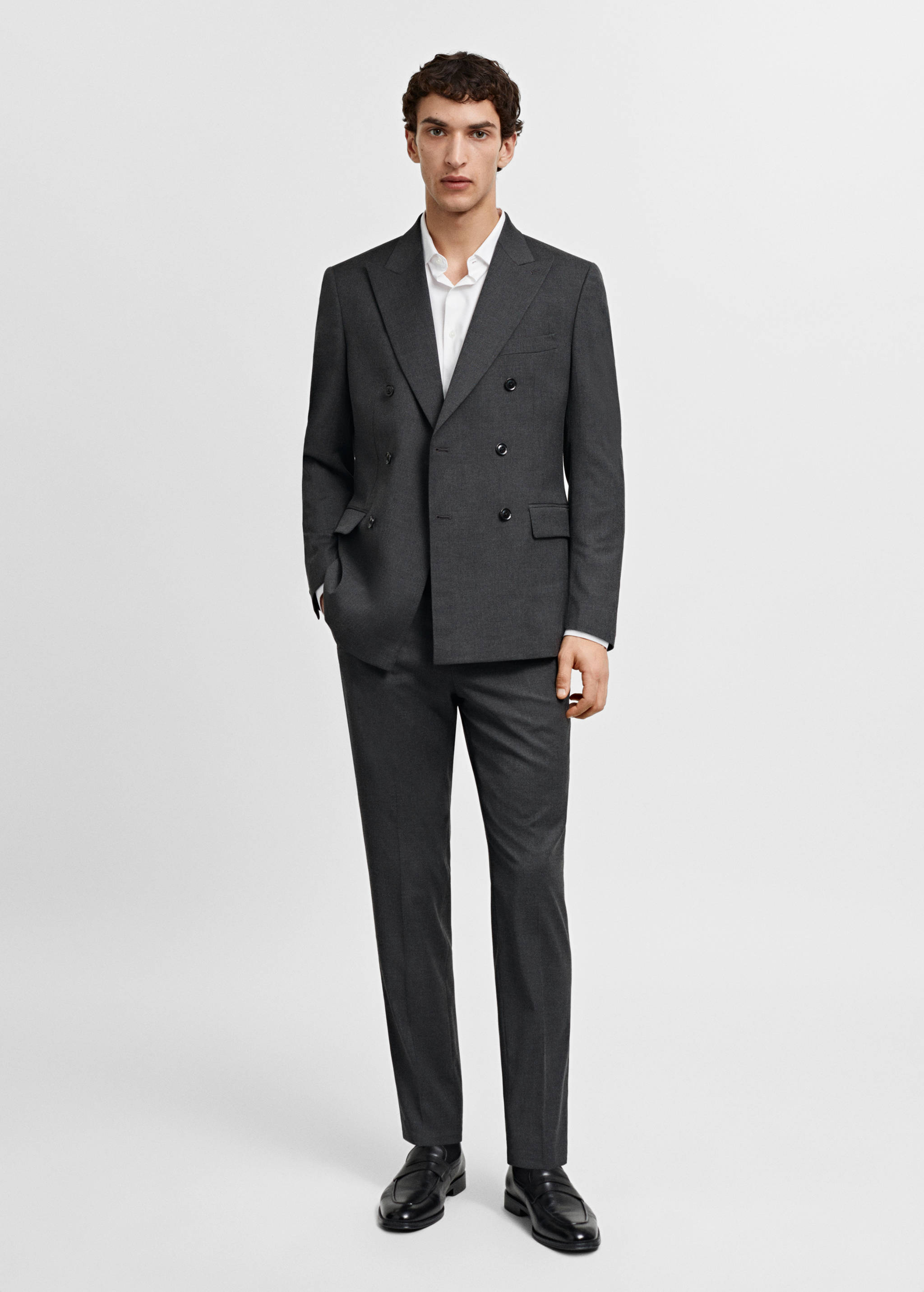 Slim fit suit trousers - General plane