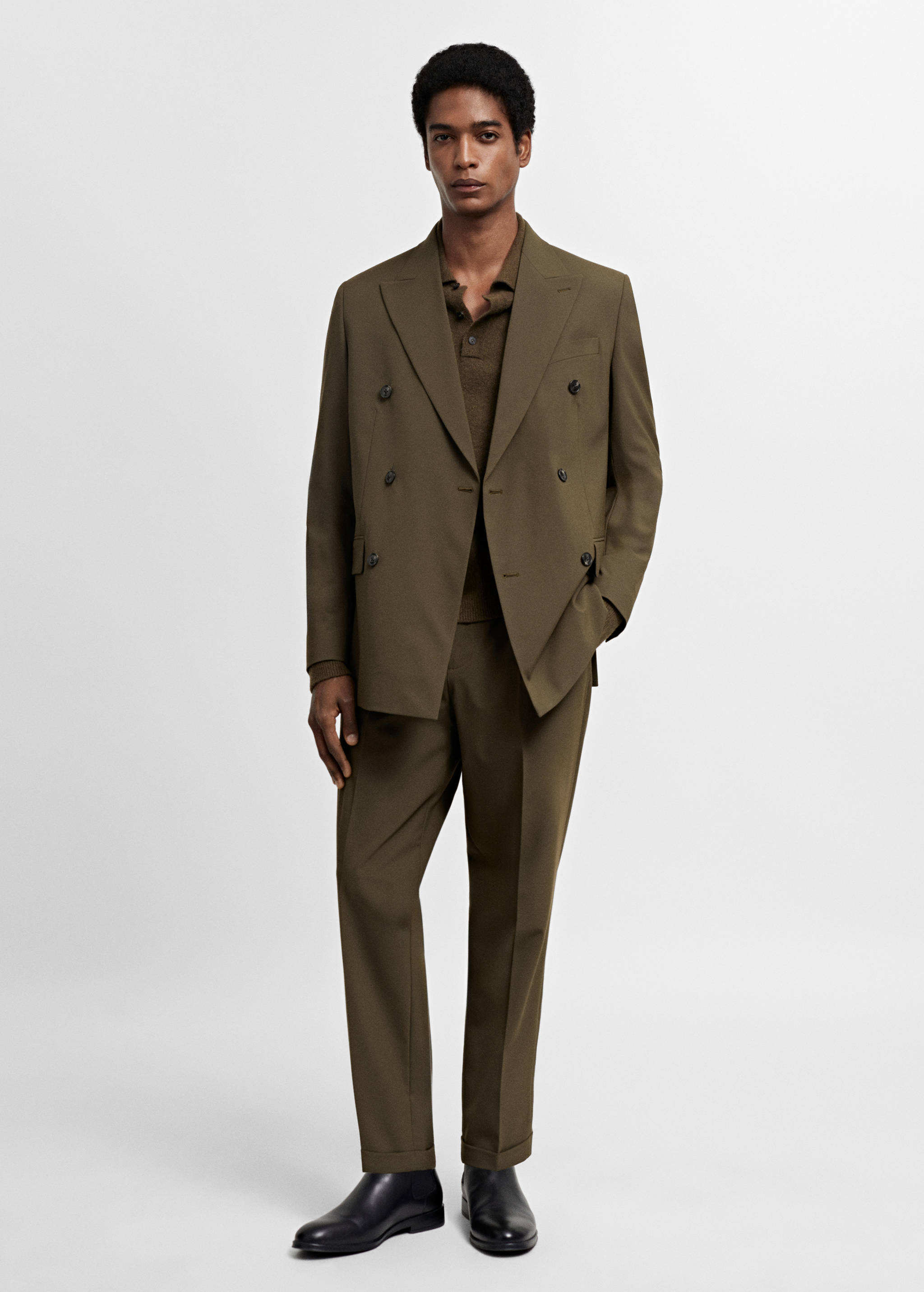 Slim-fit suit trousers - General plane