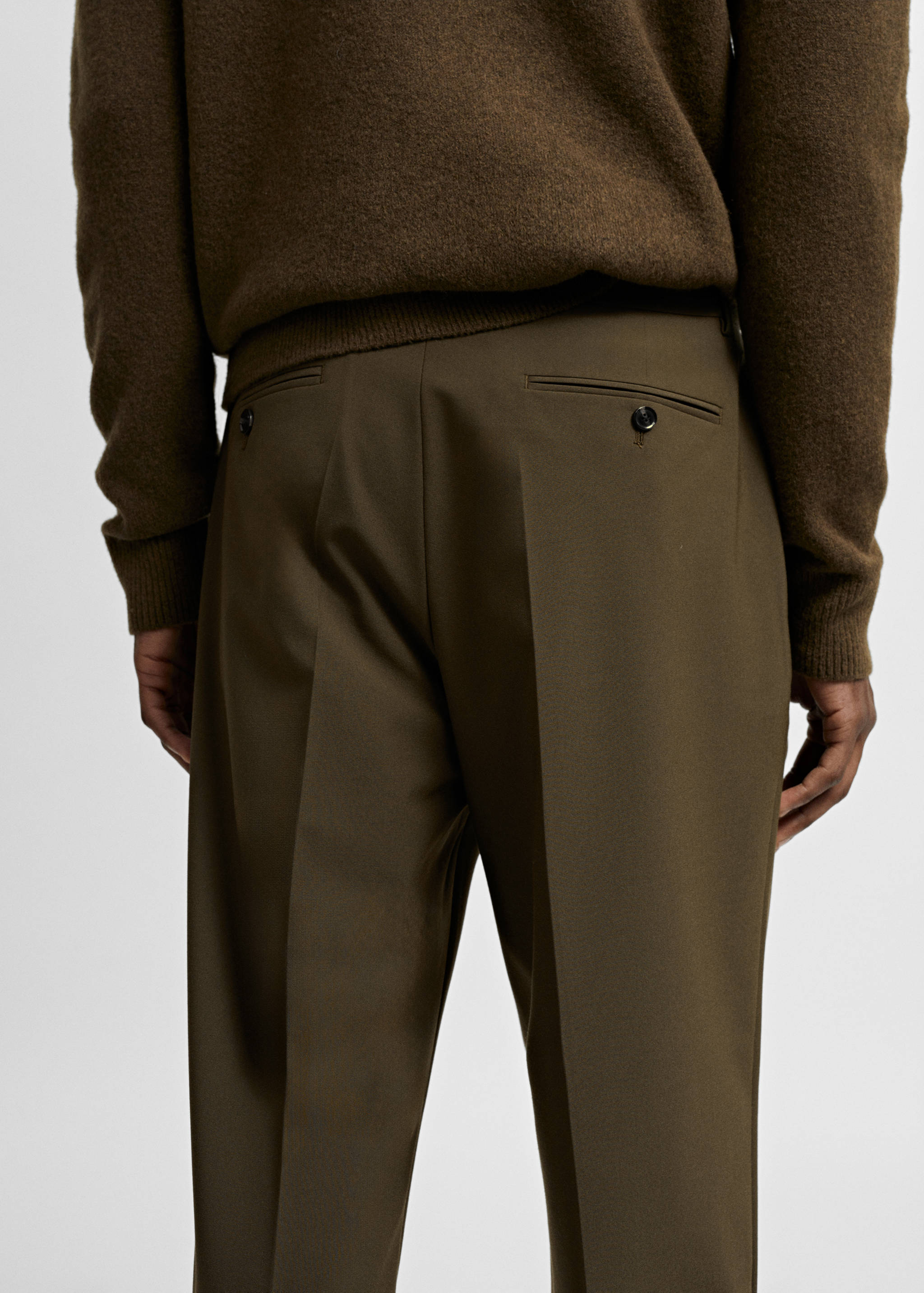 Slim-fit suit trousers - Details of the article 4