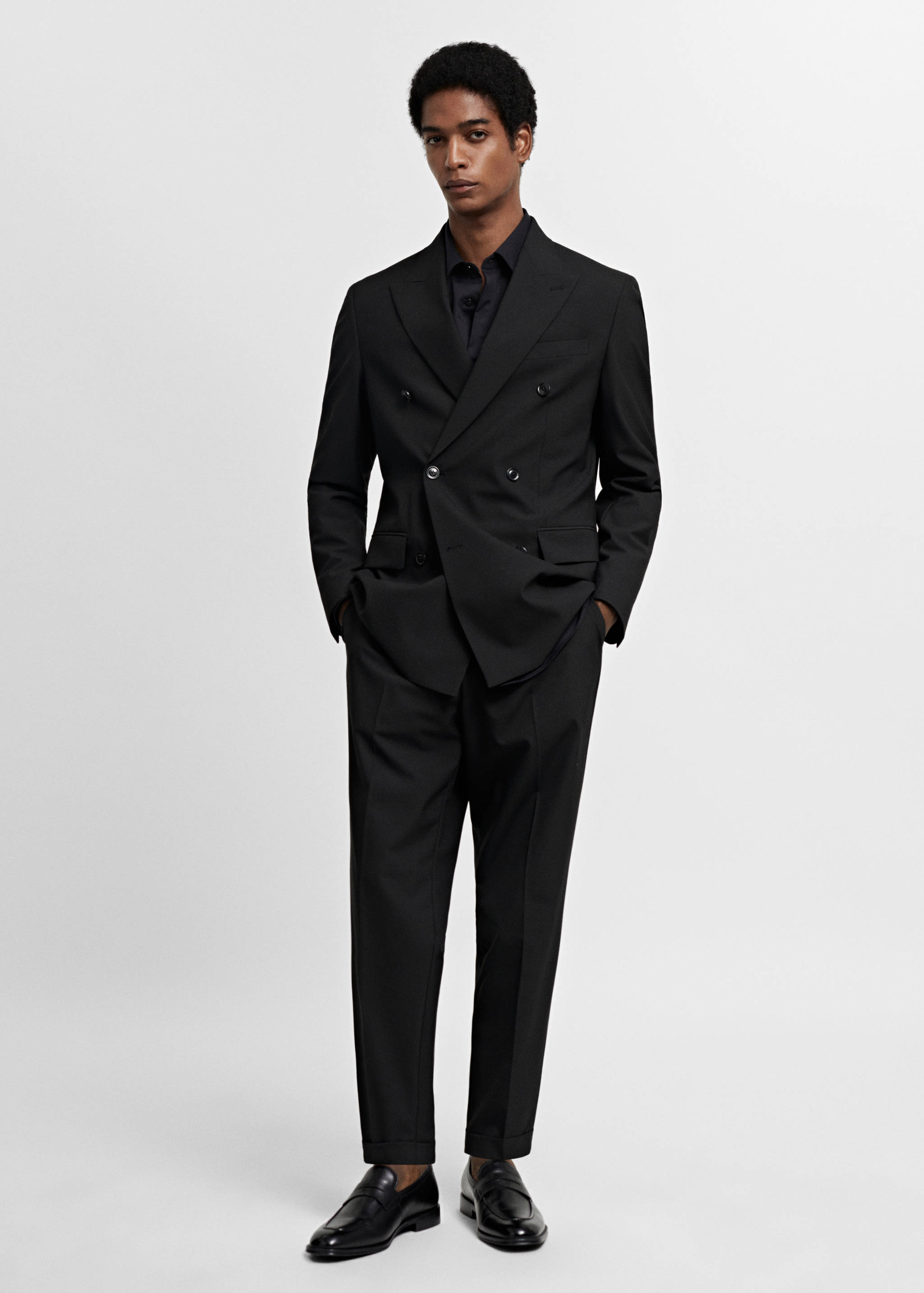 Slim-fit suit trousers - General plane