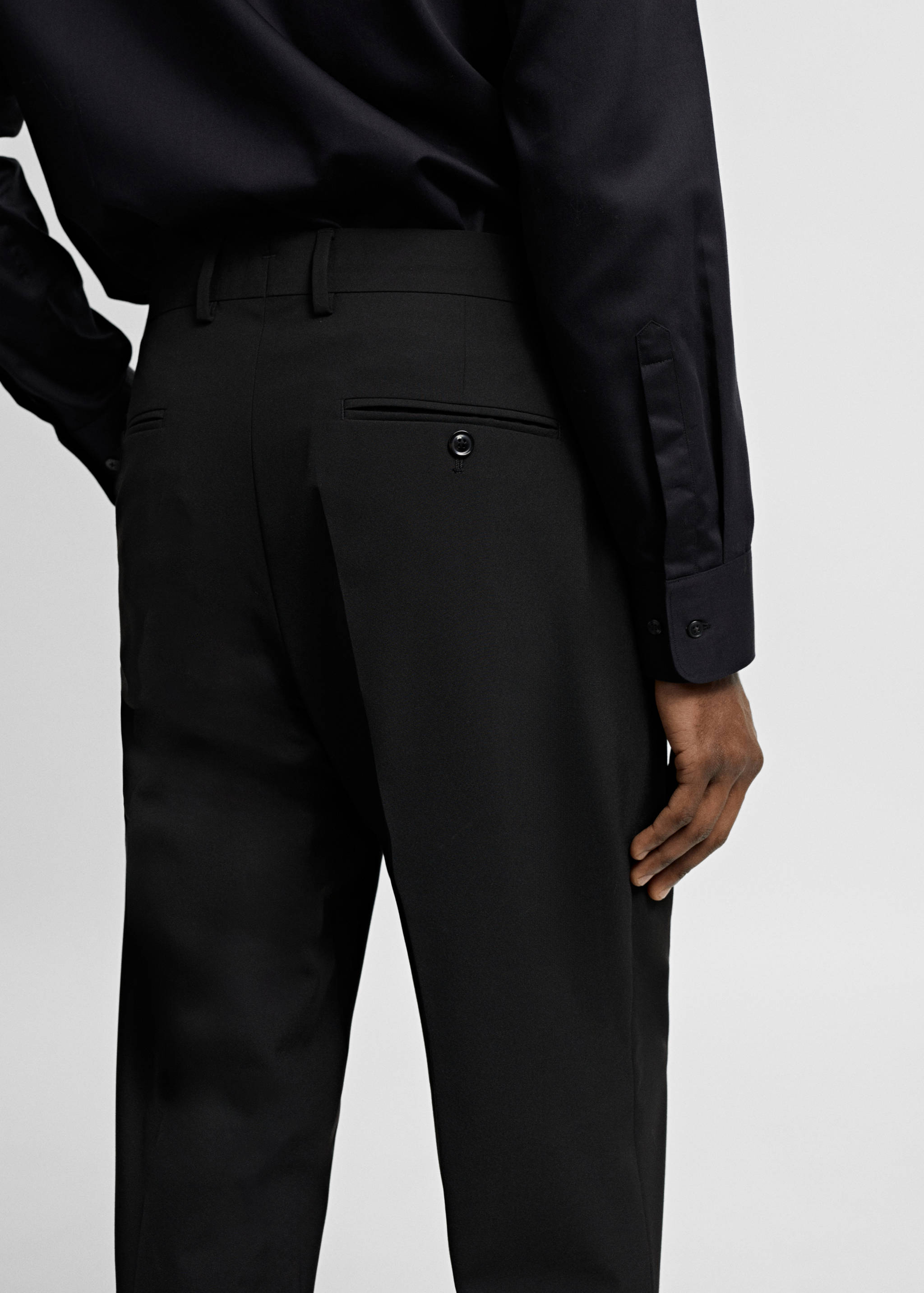 Slim-fit suit trousers - Details of the article 4