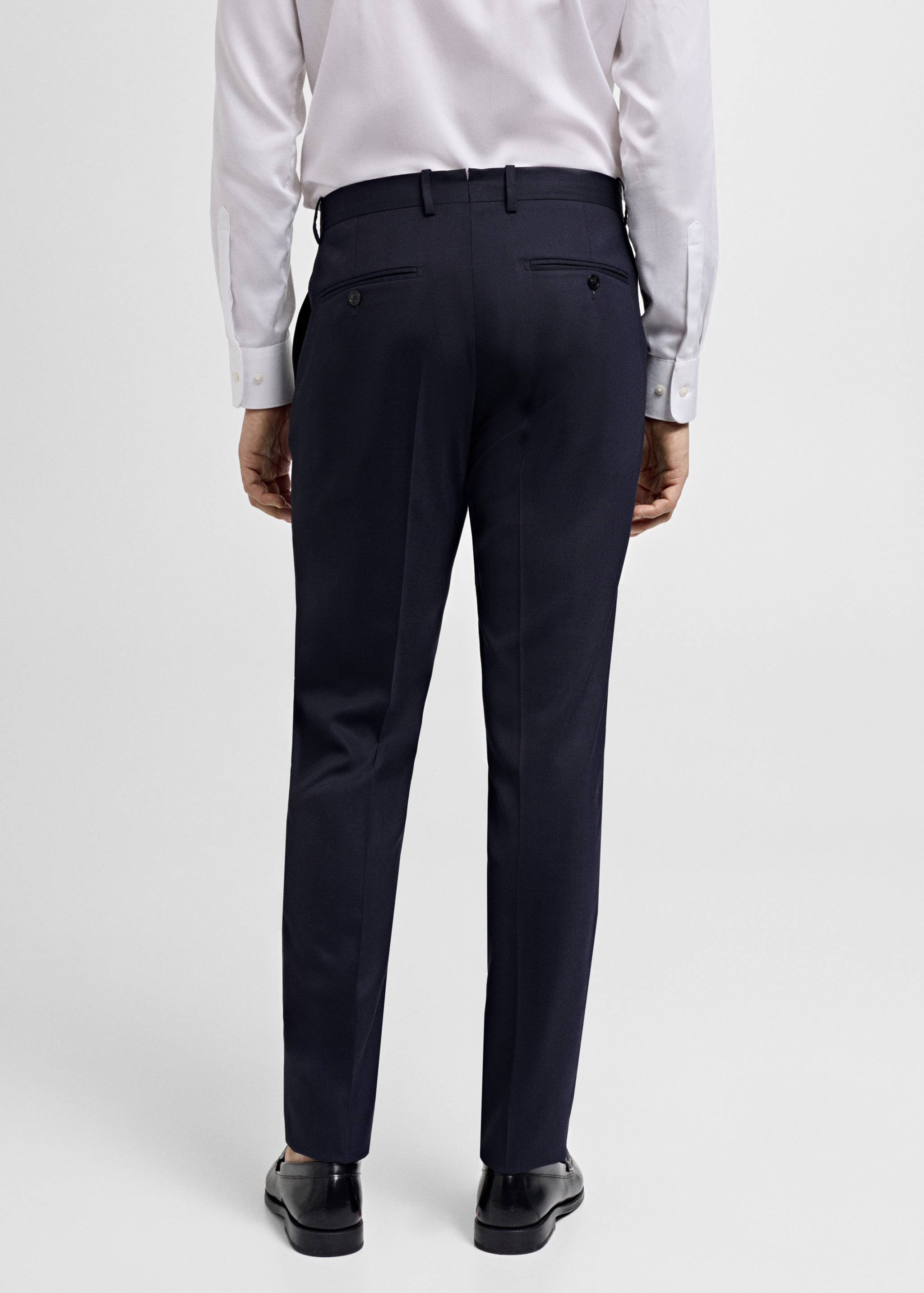 Slim fit cool wool suit pants - Reverse of the article