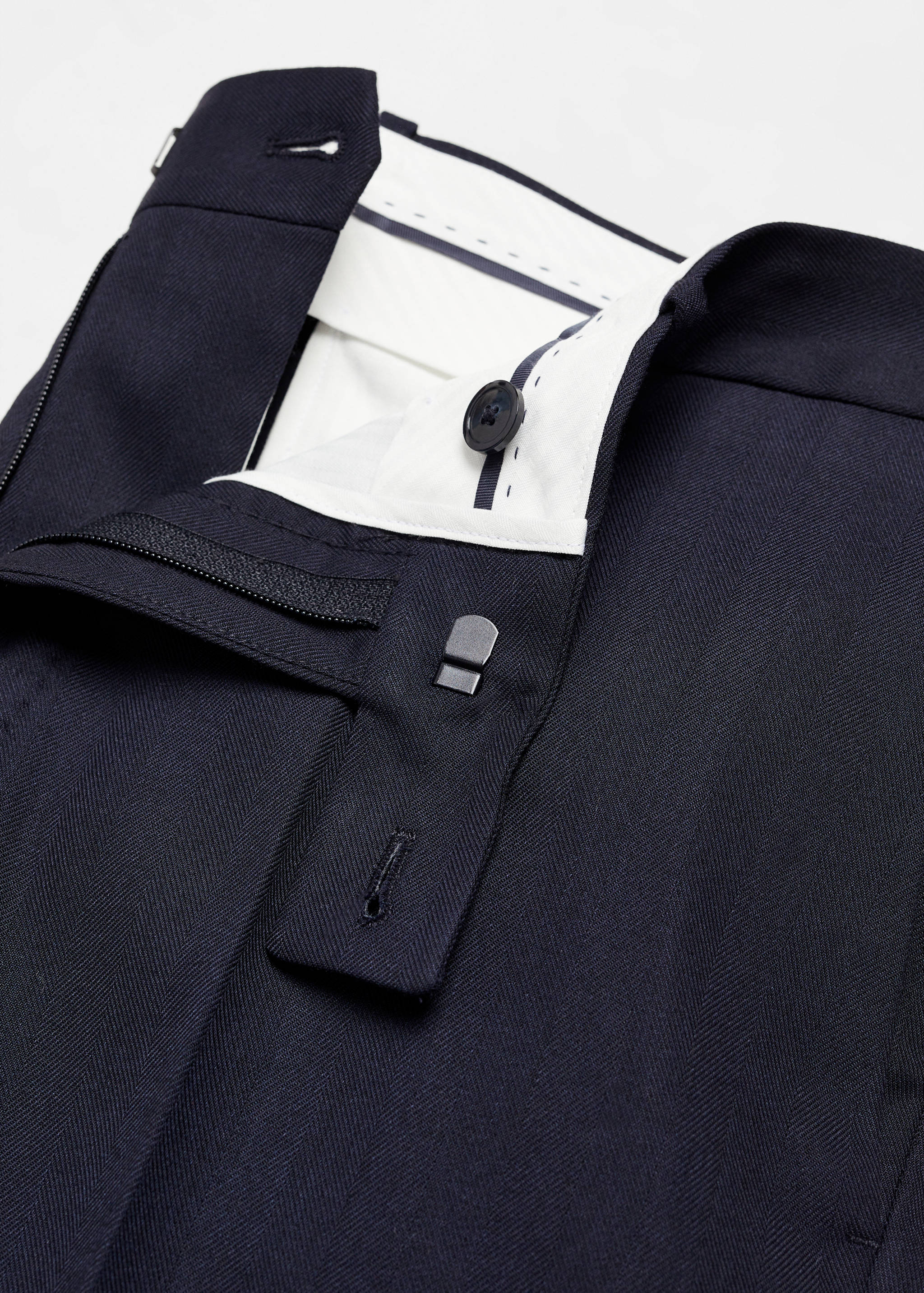 Slim fit cool wool suit pants - Details of the article 8