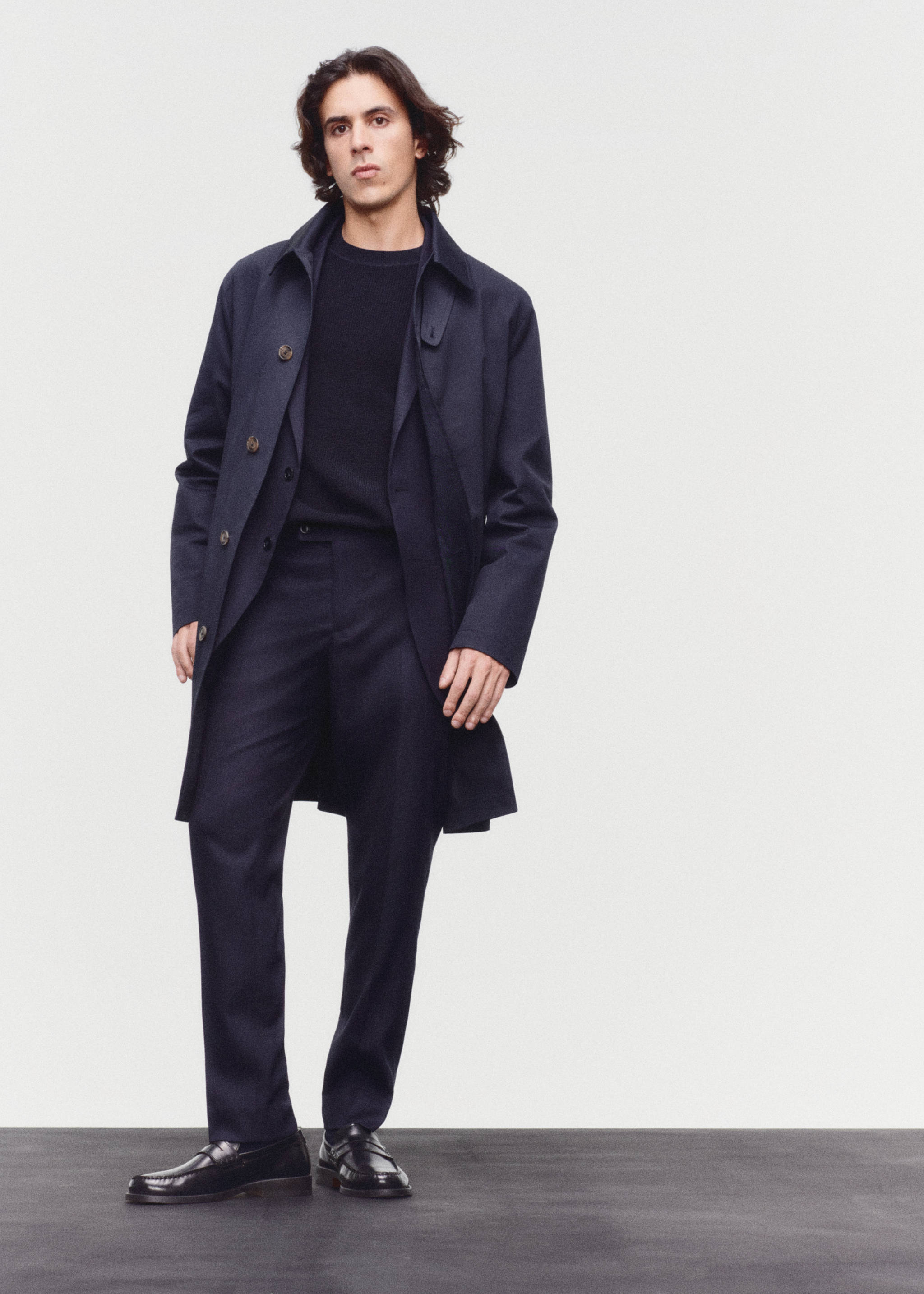 Slim fit cool wool suit pants - Details of the article 5