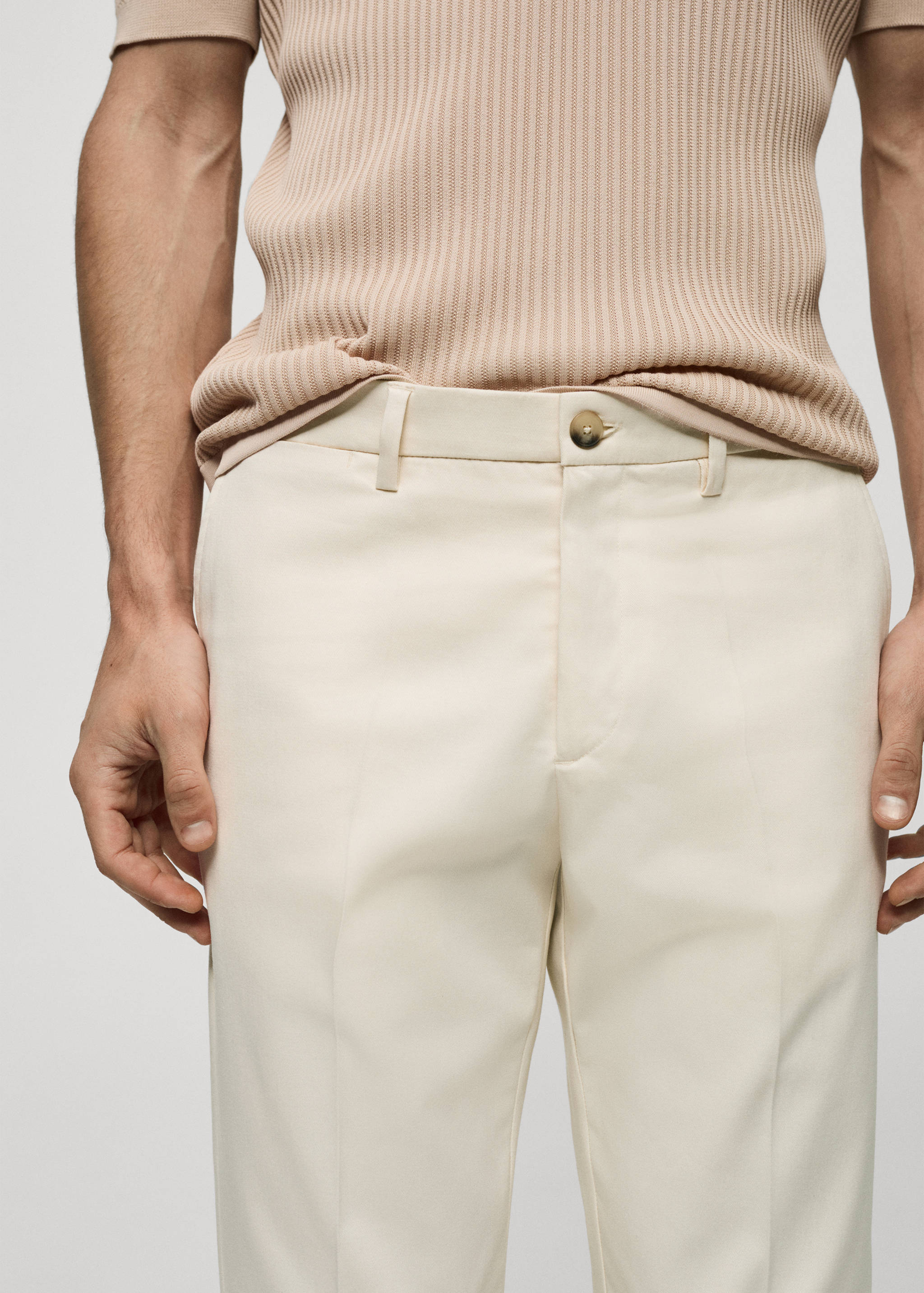 Slim fit chino pants - Details of the article 1