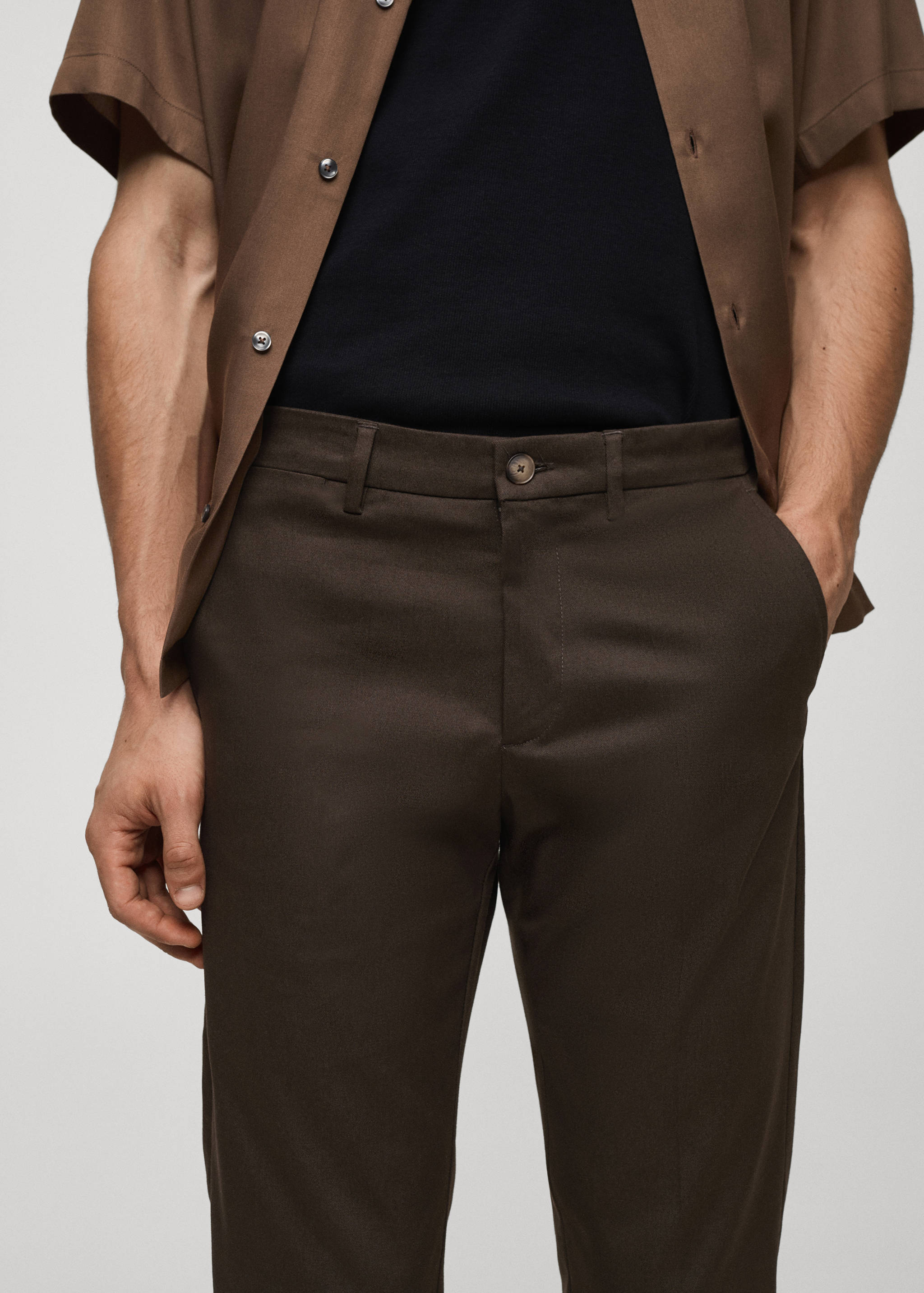 Slim fit chino trousers - Details of the article 1