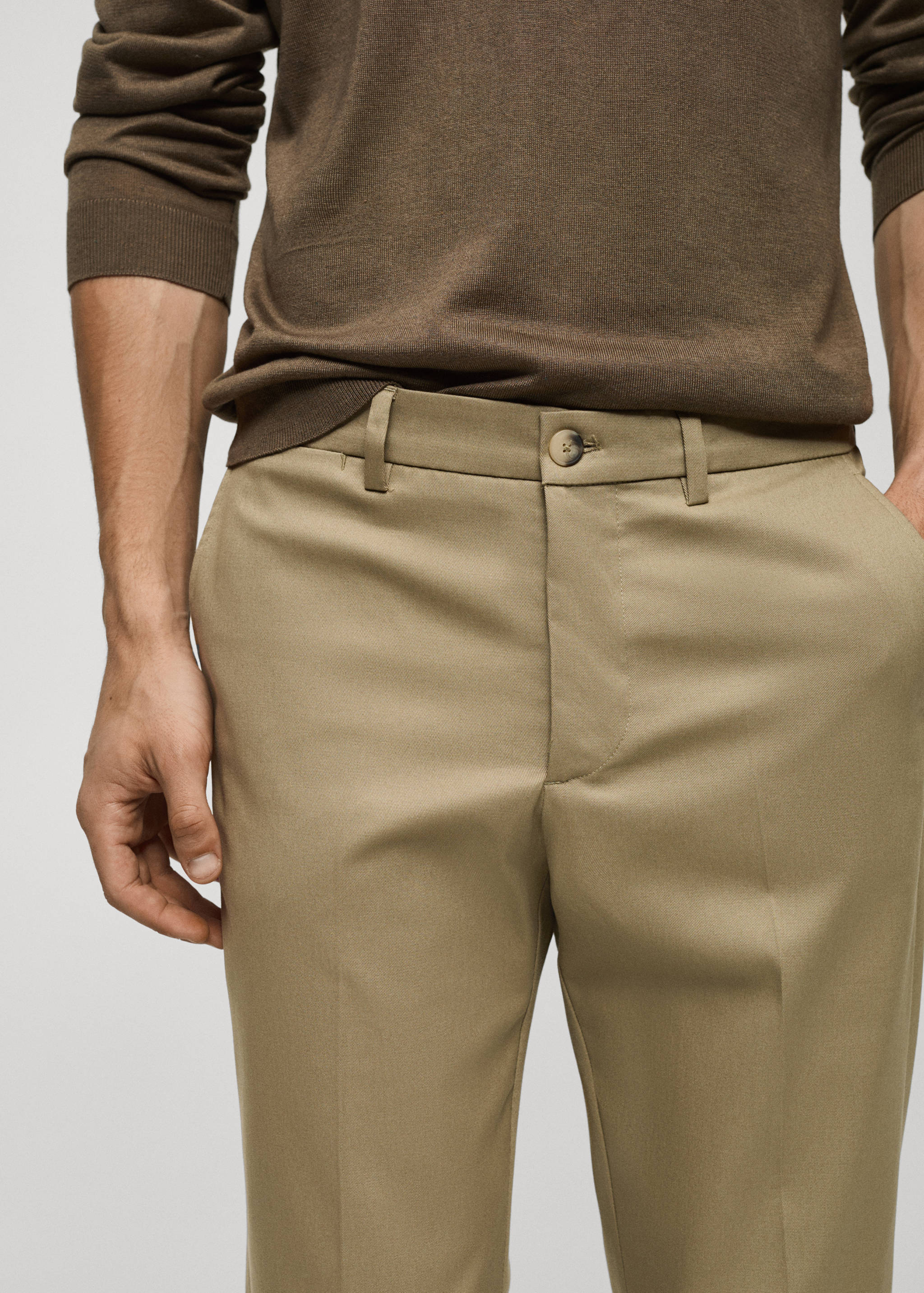 Slim fit chino pants - Details of the article 1