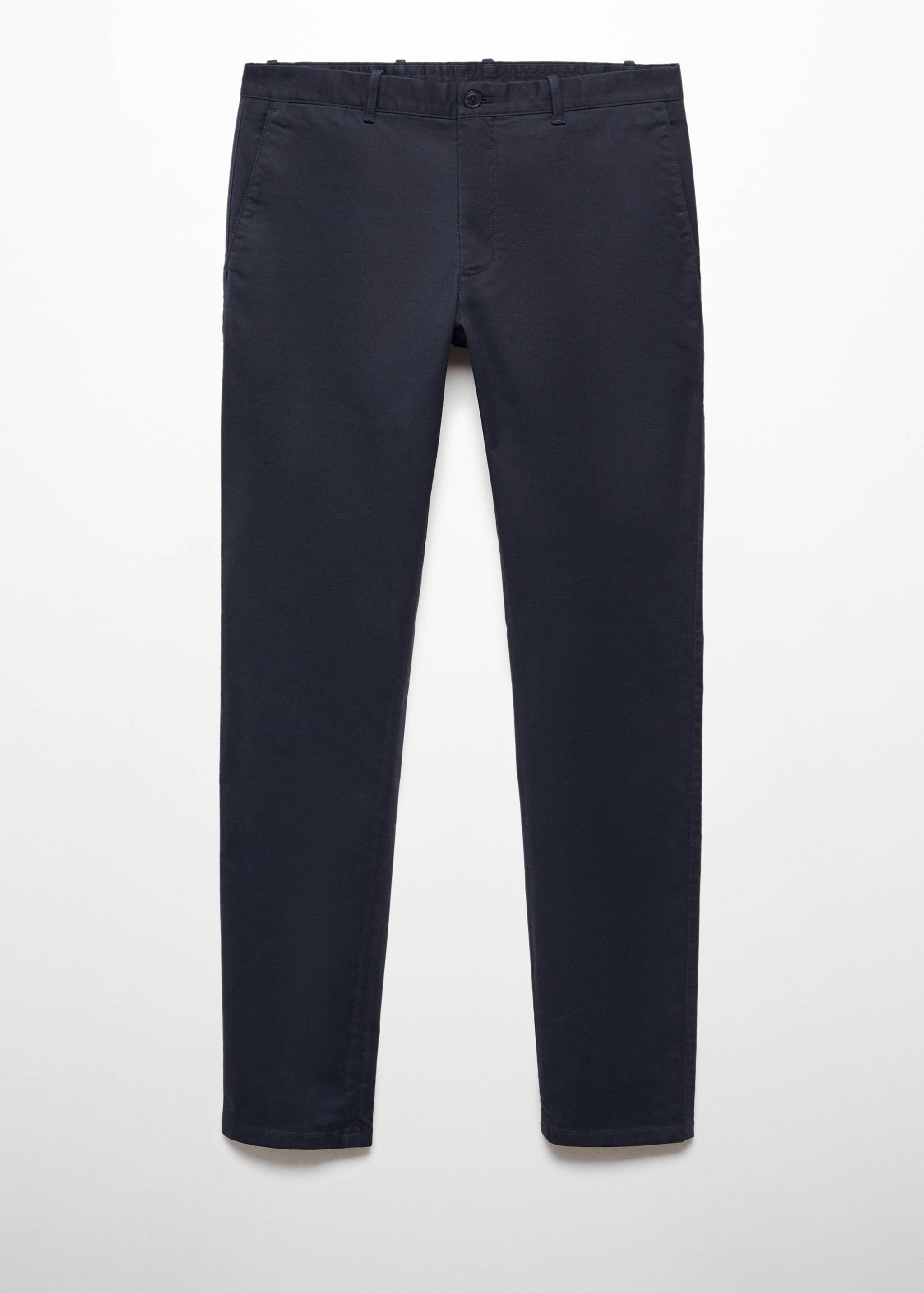 Calças chino slim fit de sarja - Artigo sem modelo