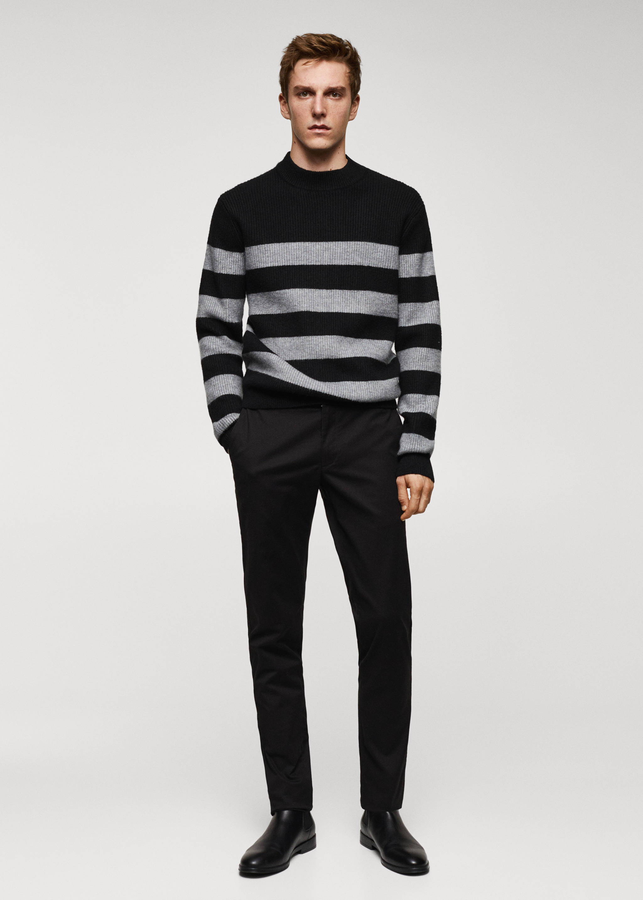 Pantalons xinesos slim fit sarja - Pla general