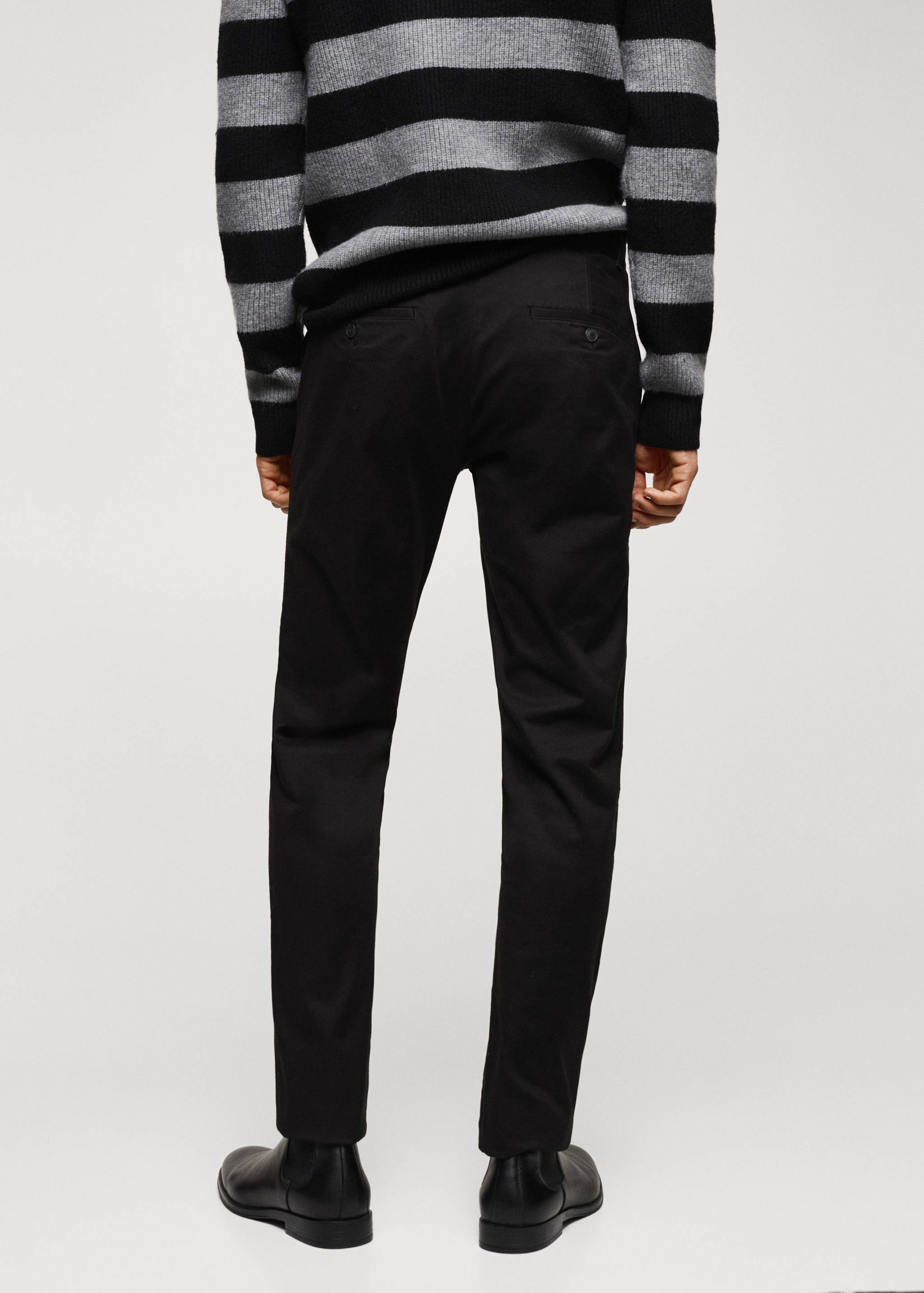 Pantalons xinesos slim fit sarja - Revers de l'article