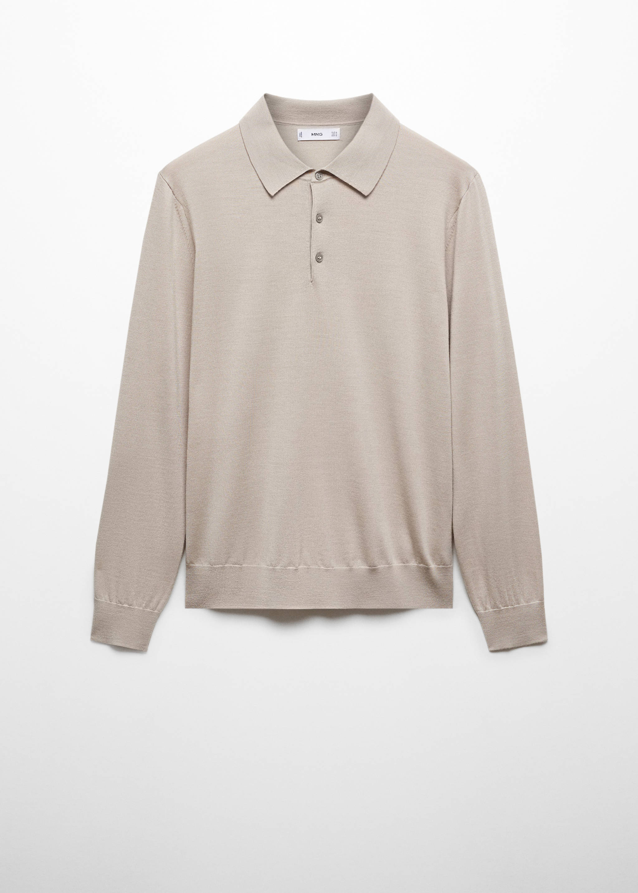 Polokošile ze 100% vlny merino s dlouhými rukávy - Zboží bez modelu