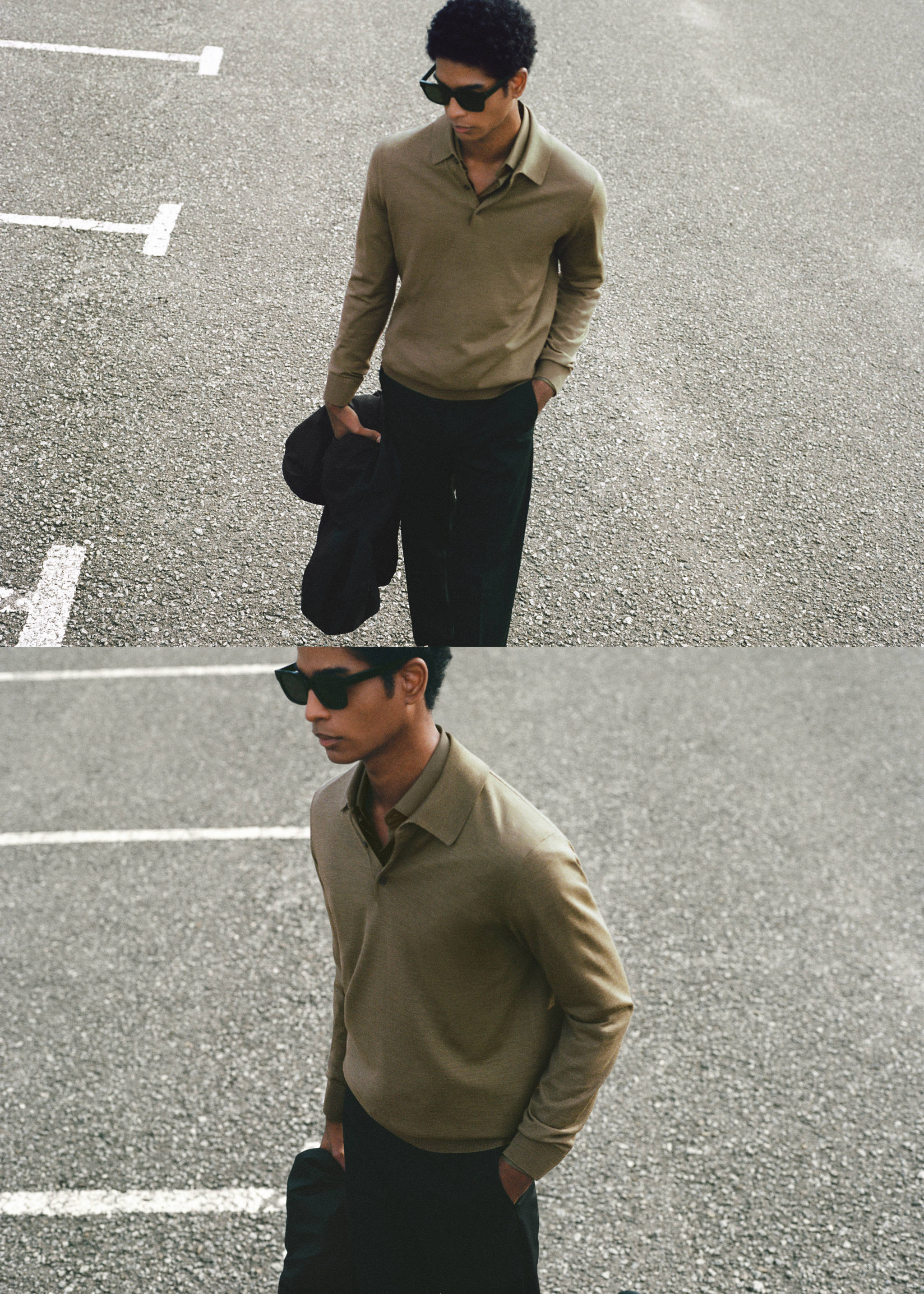 Πόλο 100% μαλλί μερινό μακρύ μανίκι - Λεπτομέρεια του προϊόντος 6