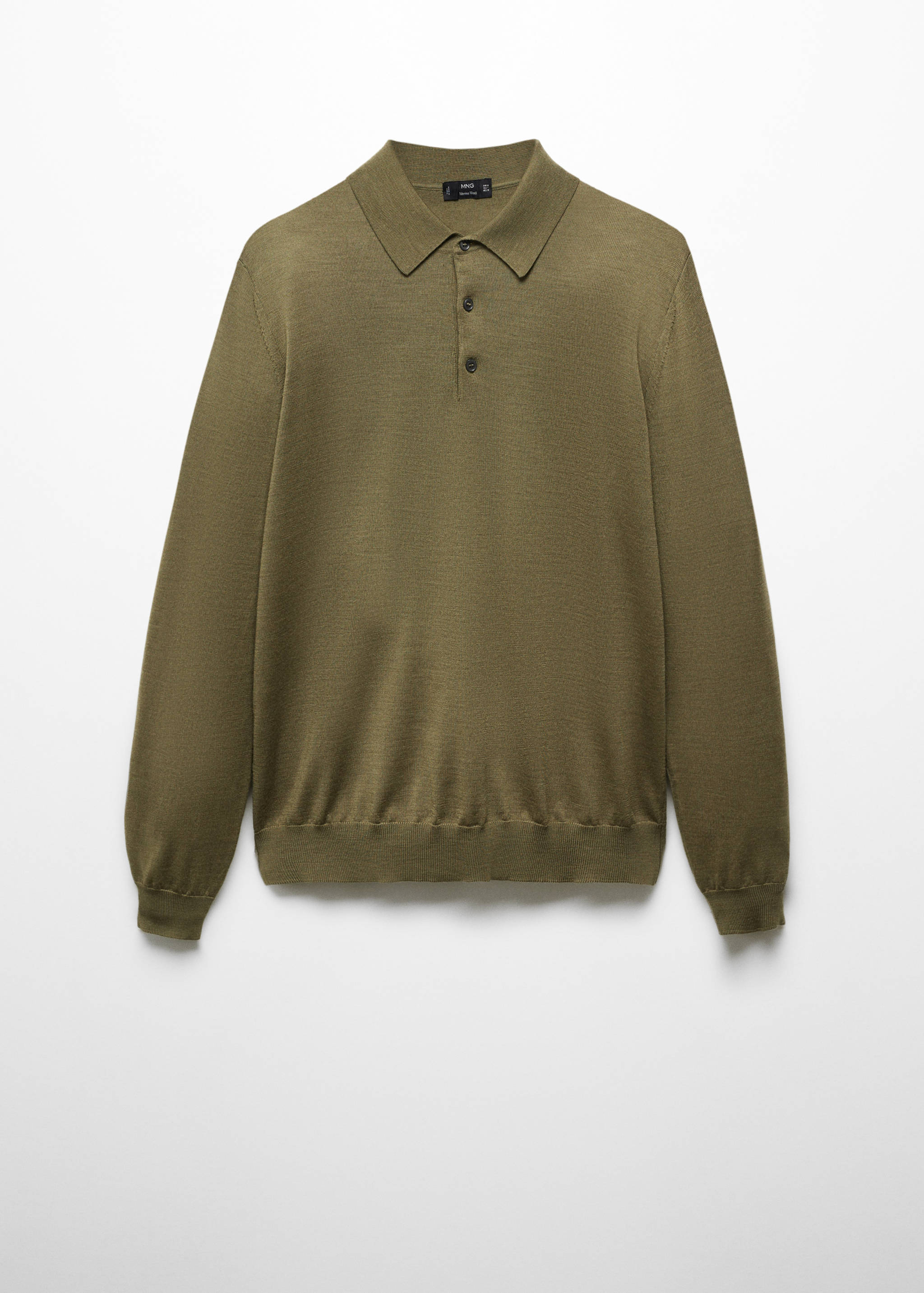 Polokošile ze 100% vlny merino s dlouhými rukávy - Zboží bez modelu