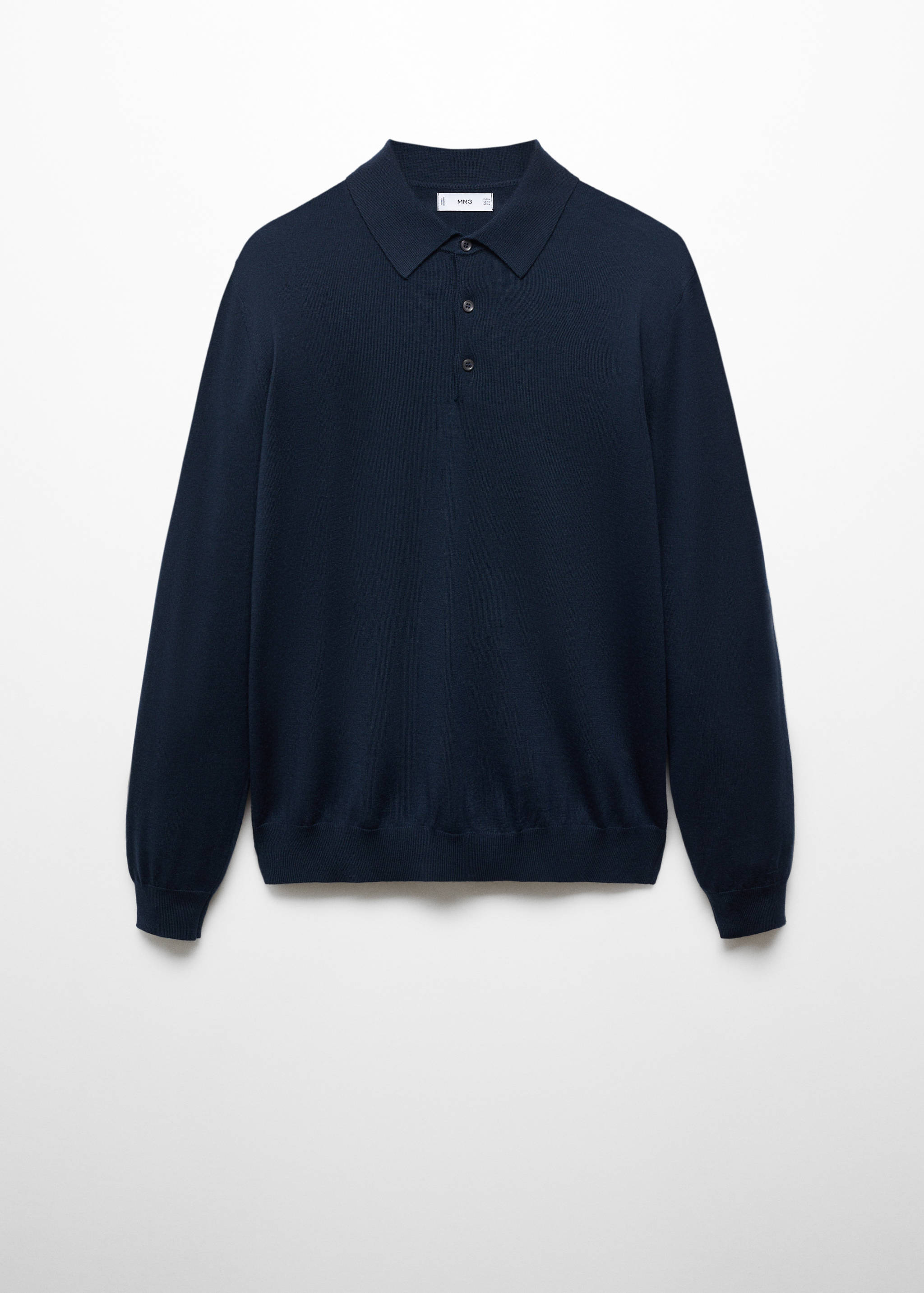 Polokošile ze 100% vlny merino s dlouhými rukávy - Zboží bez modelu