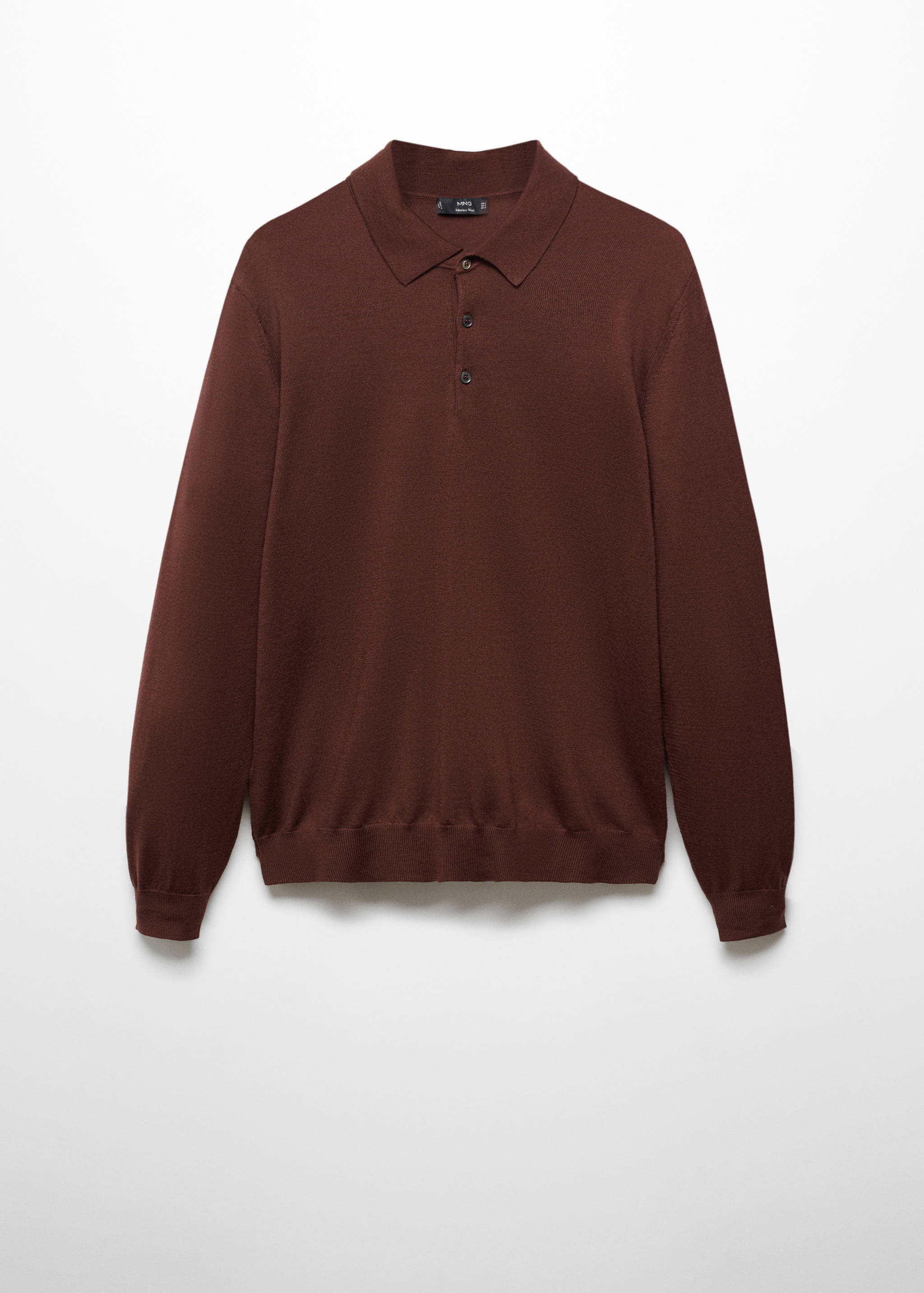 Polokošile ze 100% vlny merino s dlouhými rukávy - Zboží bez modelu