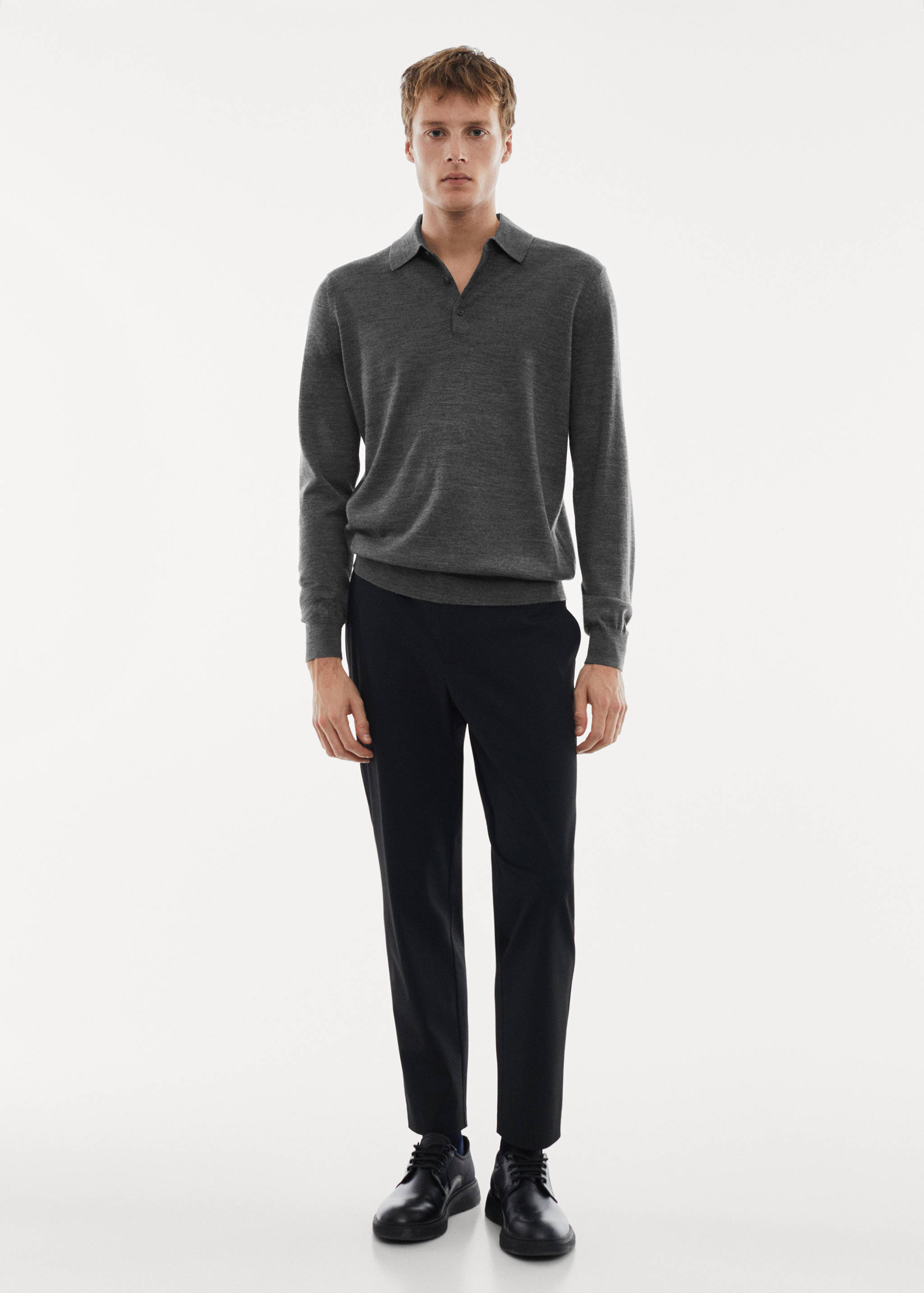 Polokošile ze 100% vlny merino s dlouhými rukávy - Celkový náhled