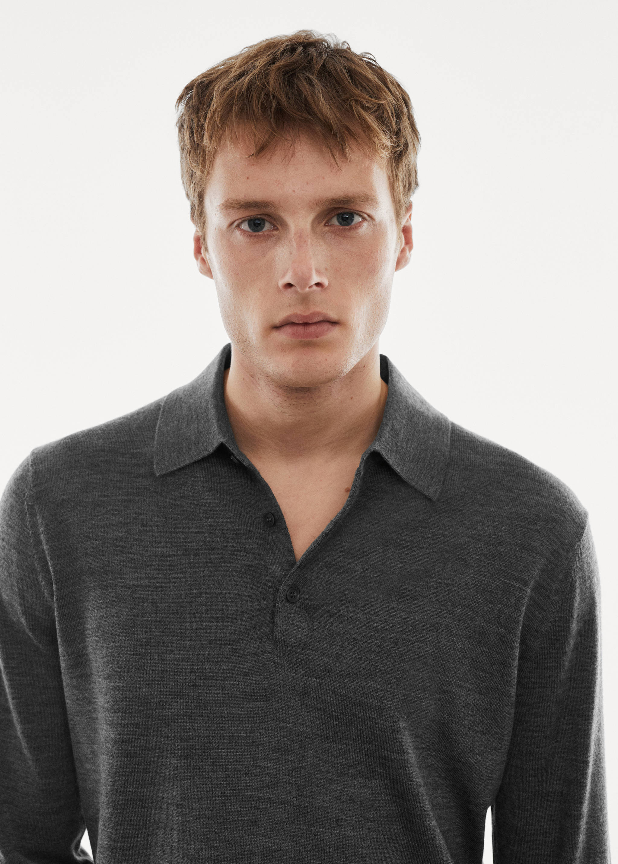 Polokošile ze 100% vlny merino s dlouhými rukávy - Detail zboží 1