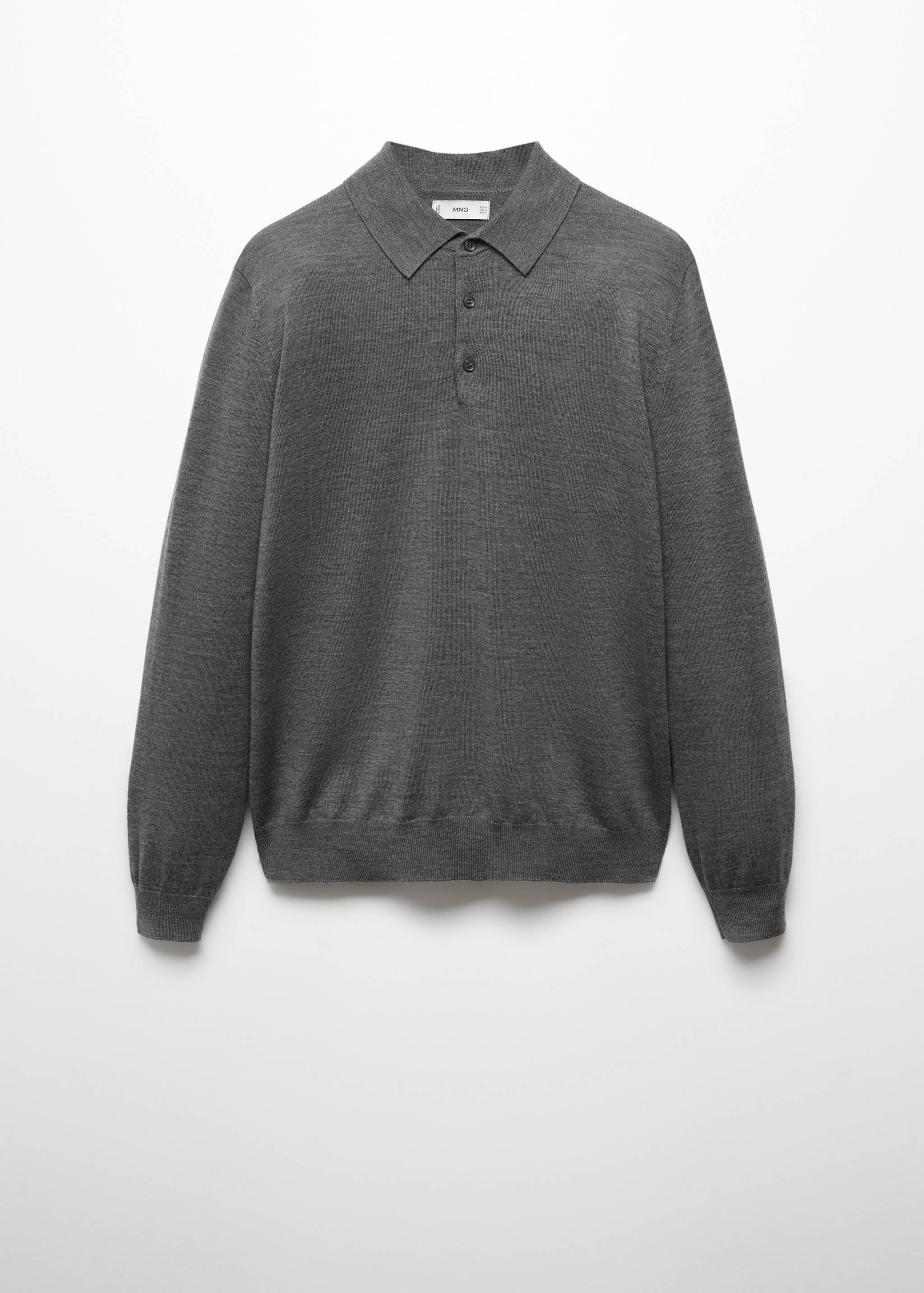 Polokošile ze 100% vlny merino s dlouhými rukávy - Zboží bez modelu