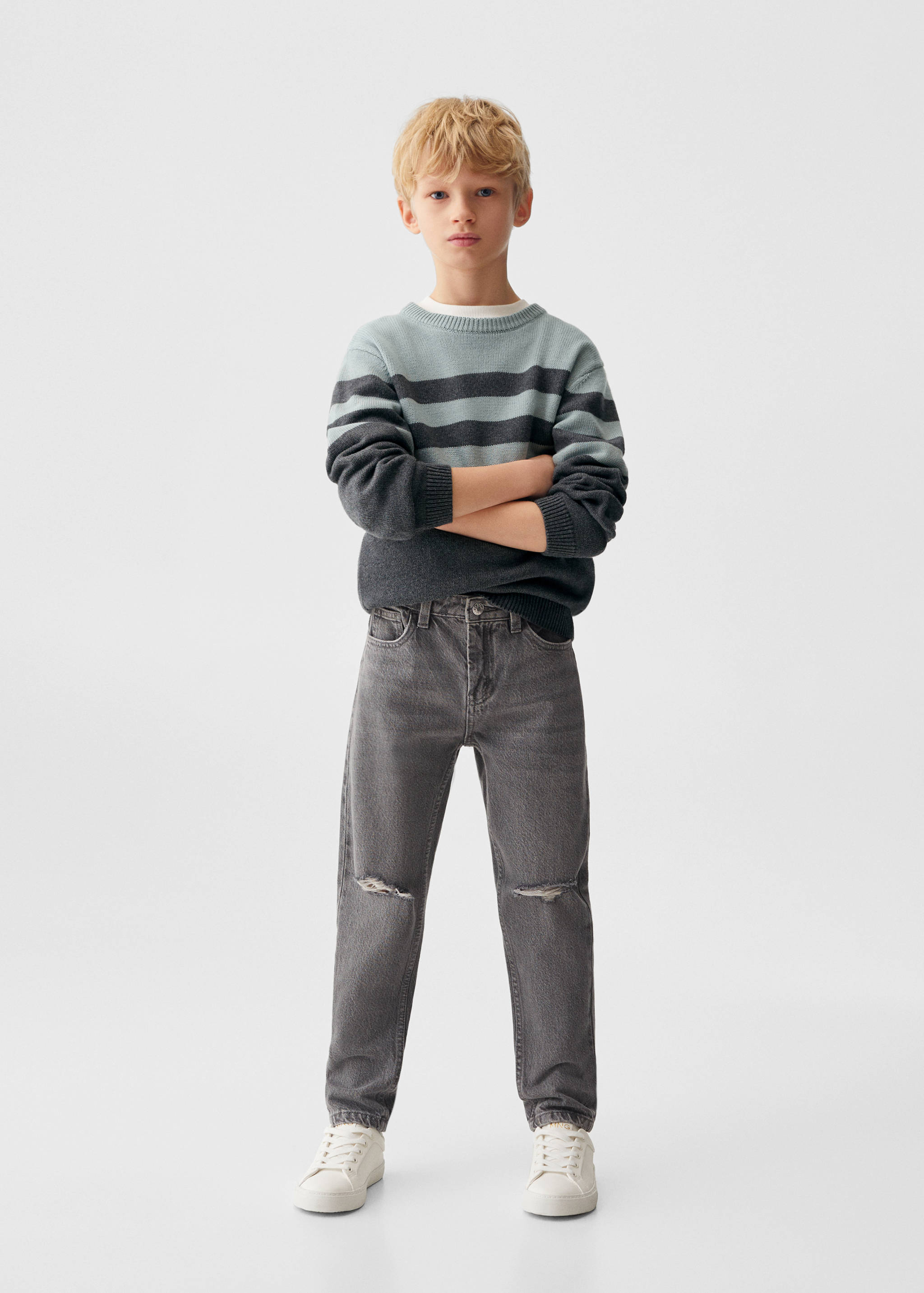 Jersey punto rayas - Plano general