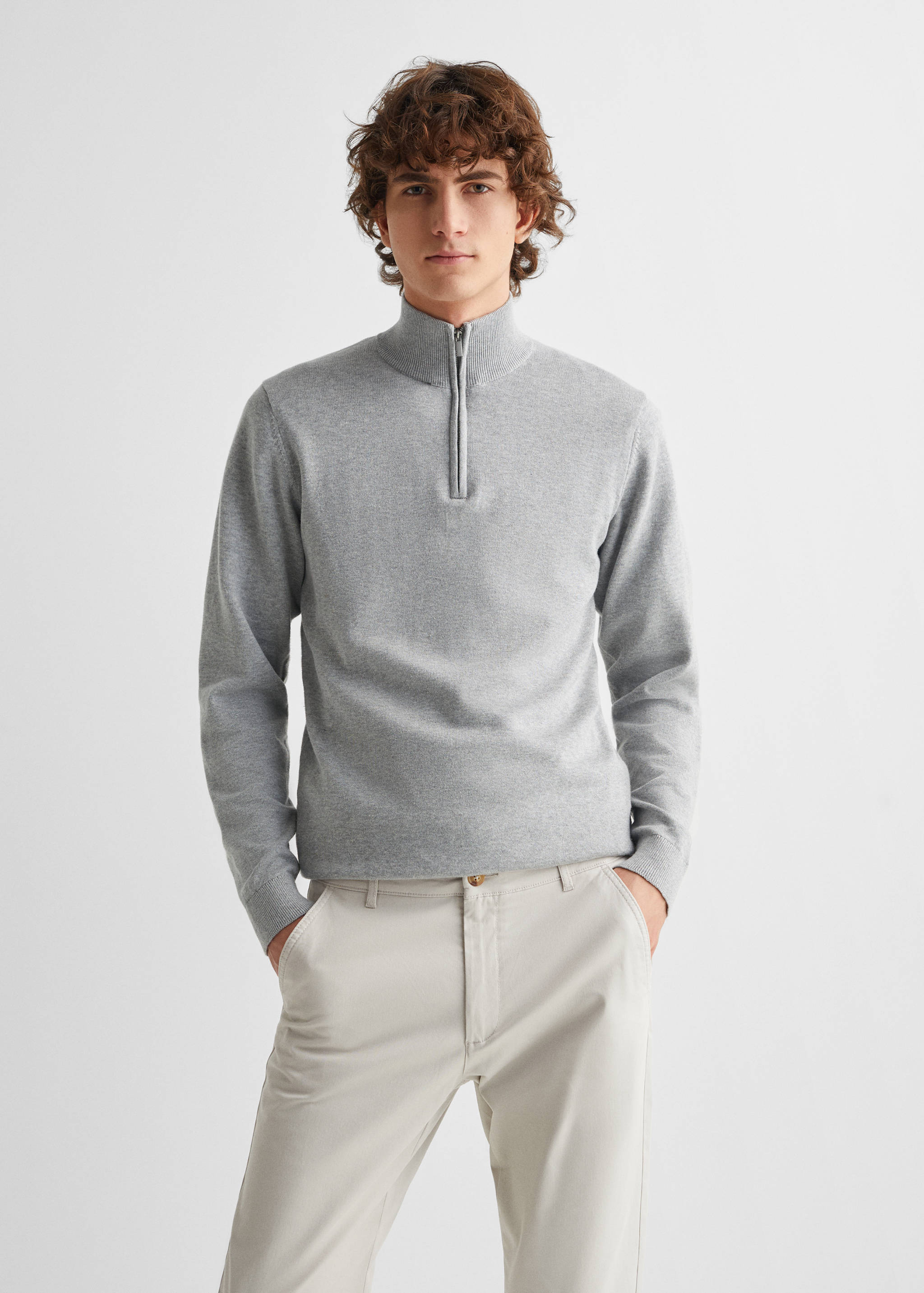 Cotton chinos - Medium plane