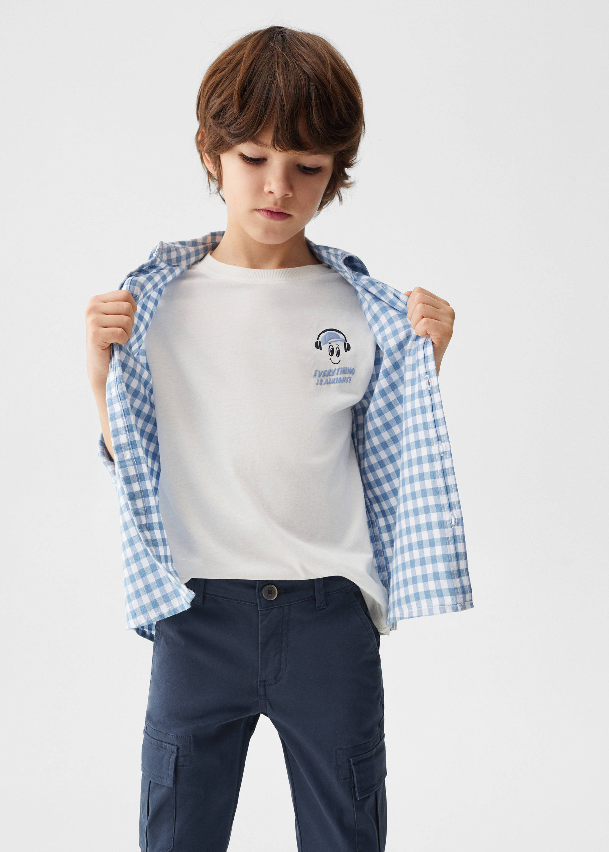 Regular-fit cargo pants - Medium plane