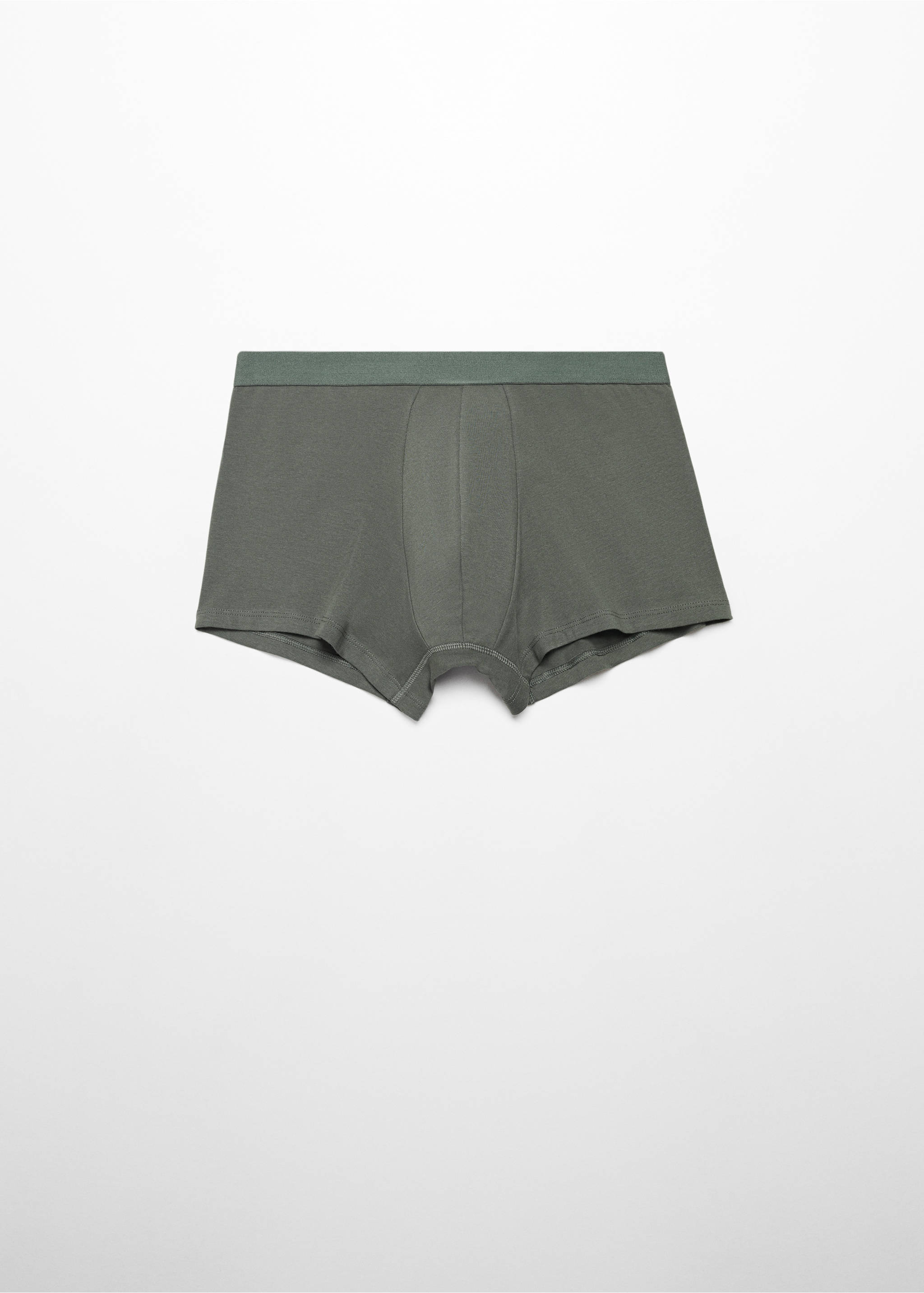3-pack cotton boxers - Details of the article 8, Khaki. Ref: 67000675-00.