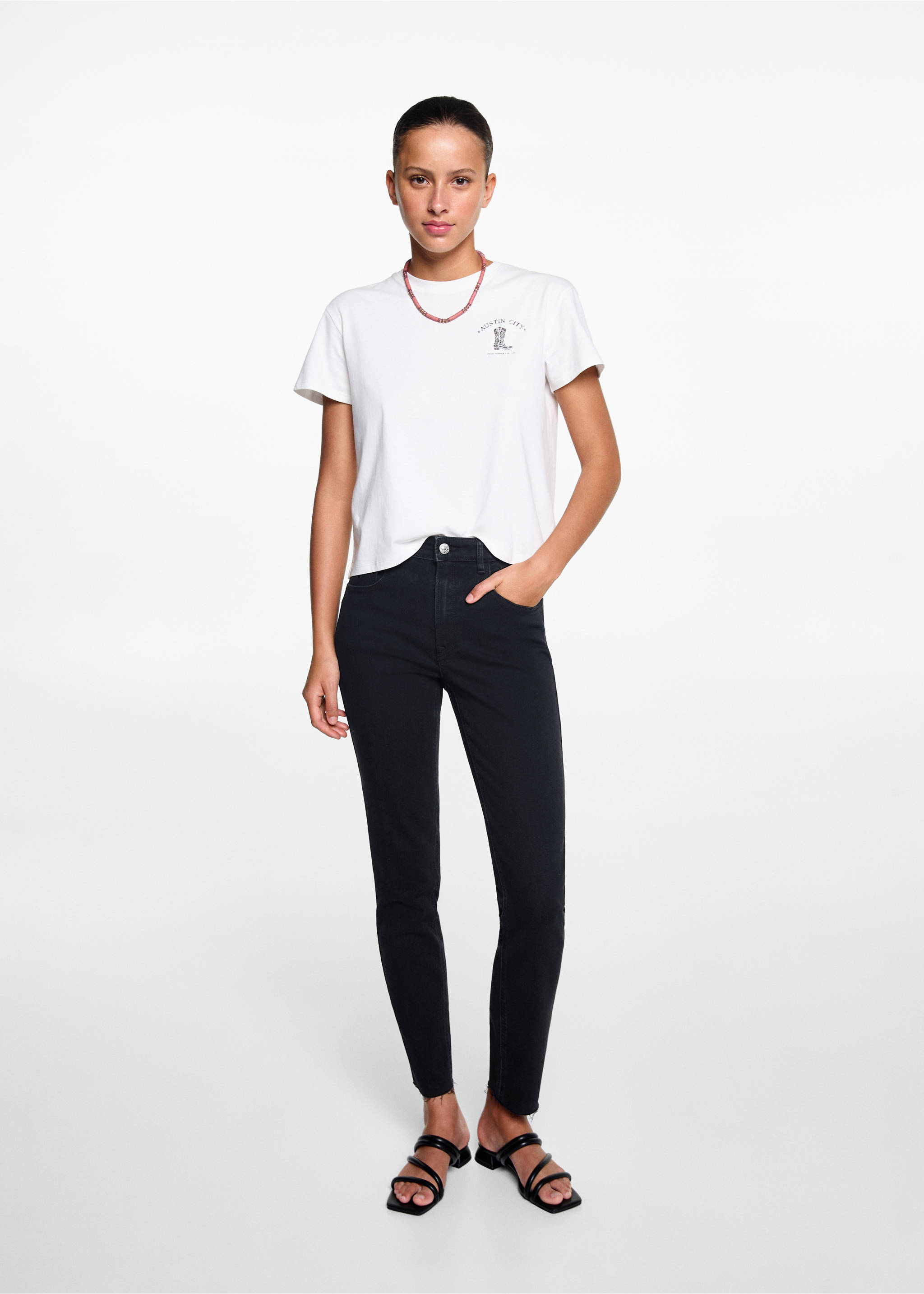 Skinny jeans - General plane, Black. Ref: 67000678-00.