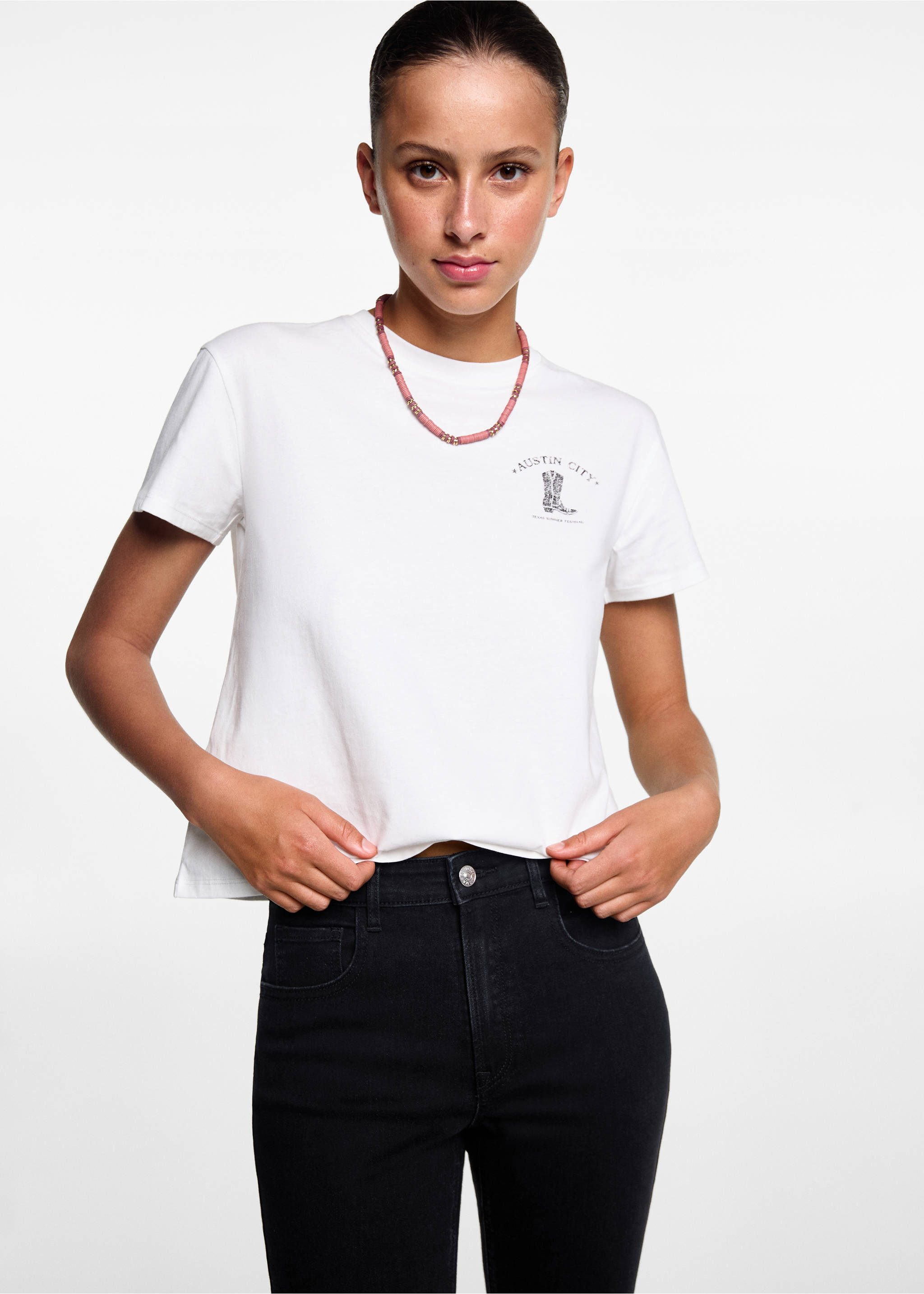 Skinny jeans - Medium plane, Black. Ref: 67000678-00.