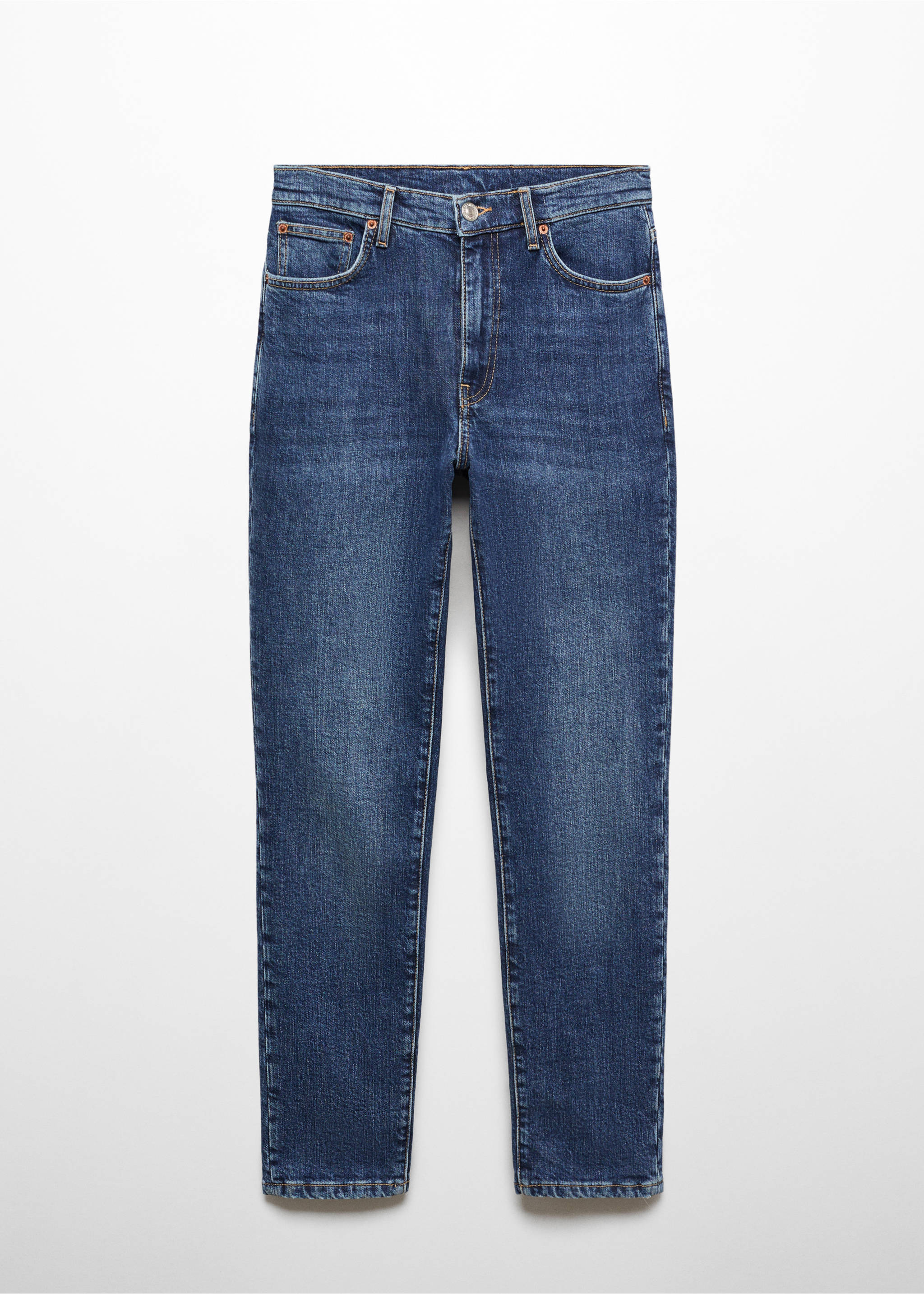 Claudia slim-fit cropped jeans - Article without model, Dark Blue. Ref: 67000680-00.