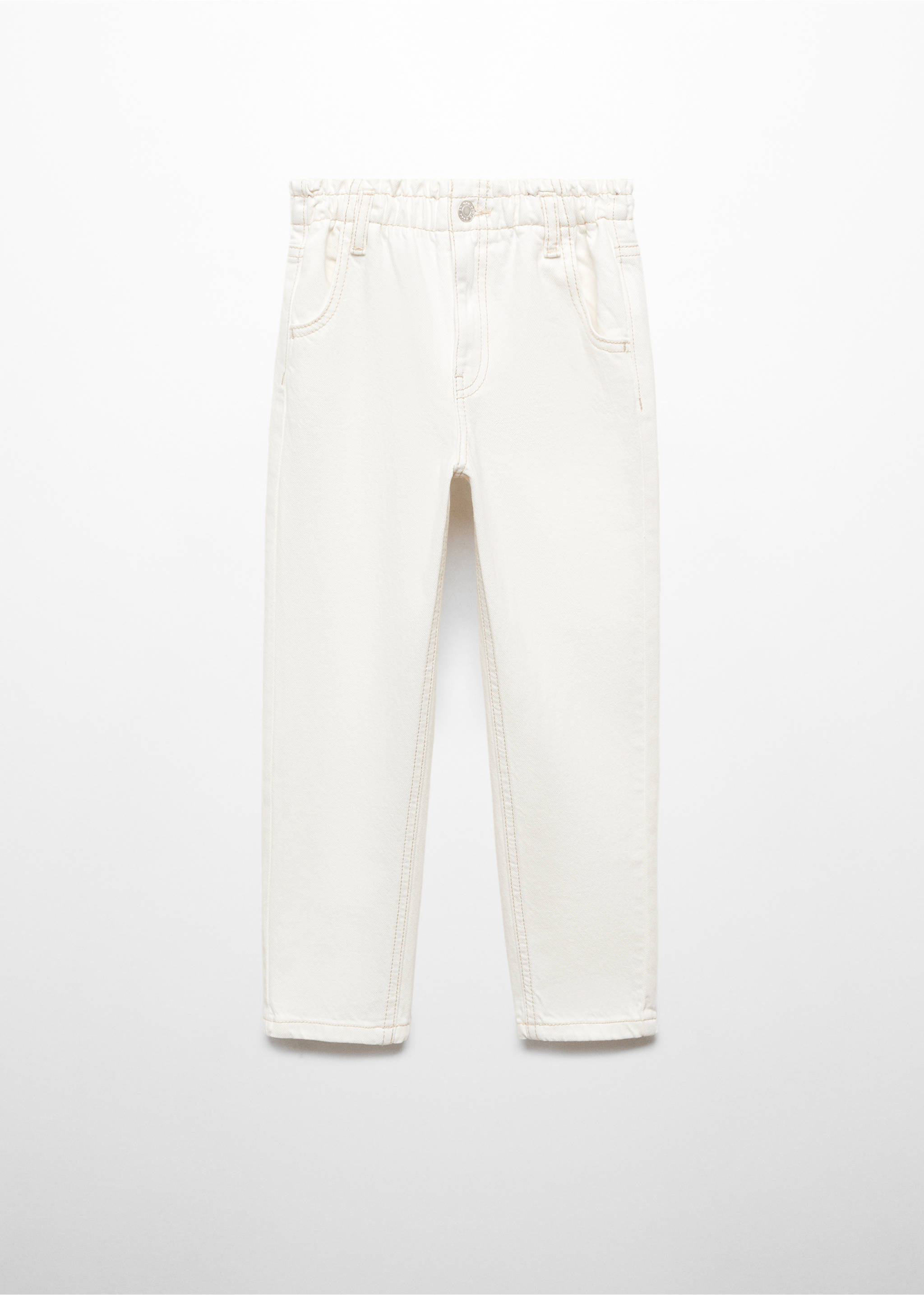 Džíny paperbag - Zboží bez modelu, Bílá. Ref: 67000684-00.