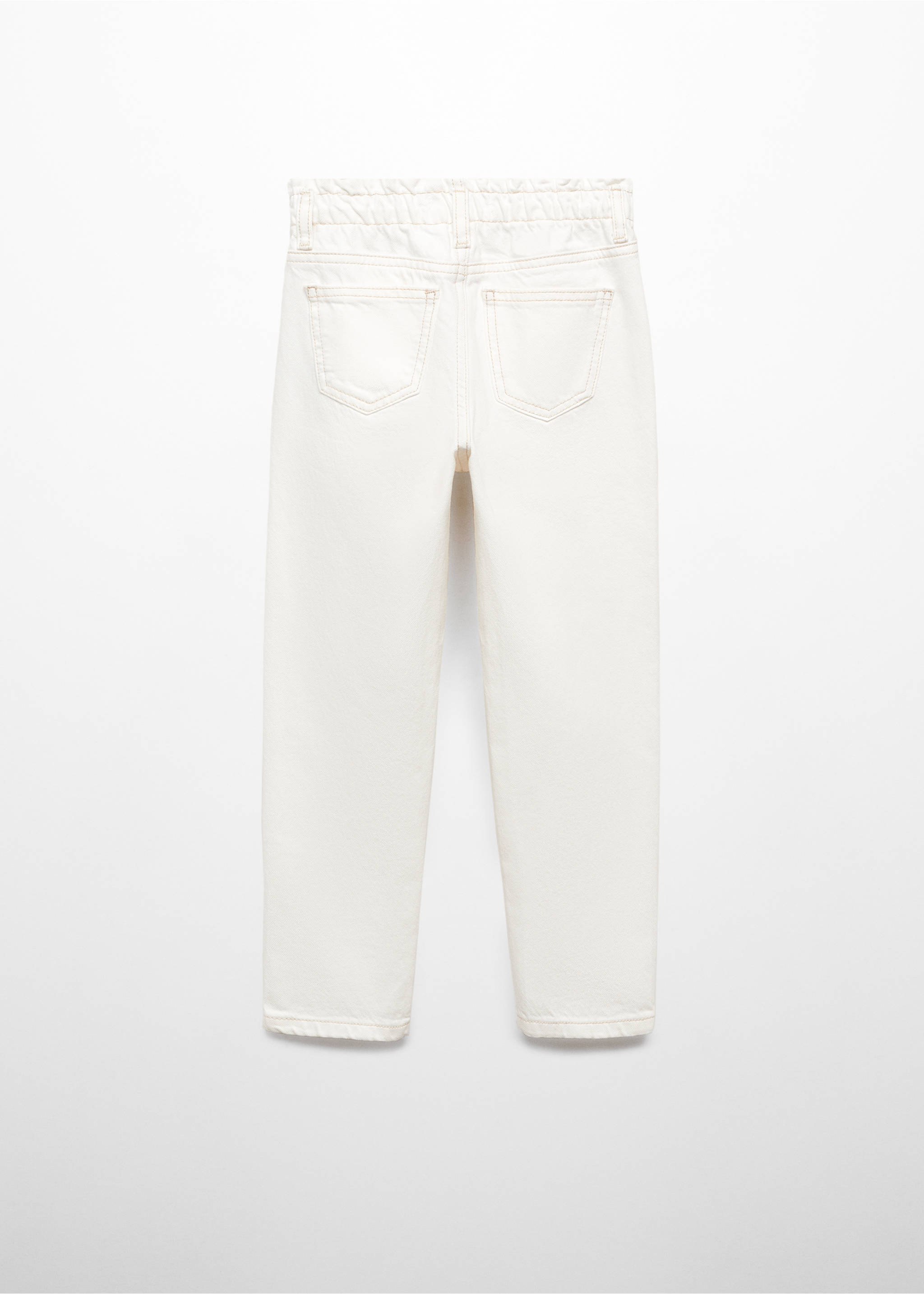 Džíny paperbag - Zadní strana zboží, Bílá. Ref: 67000684-00.