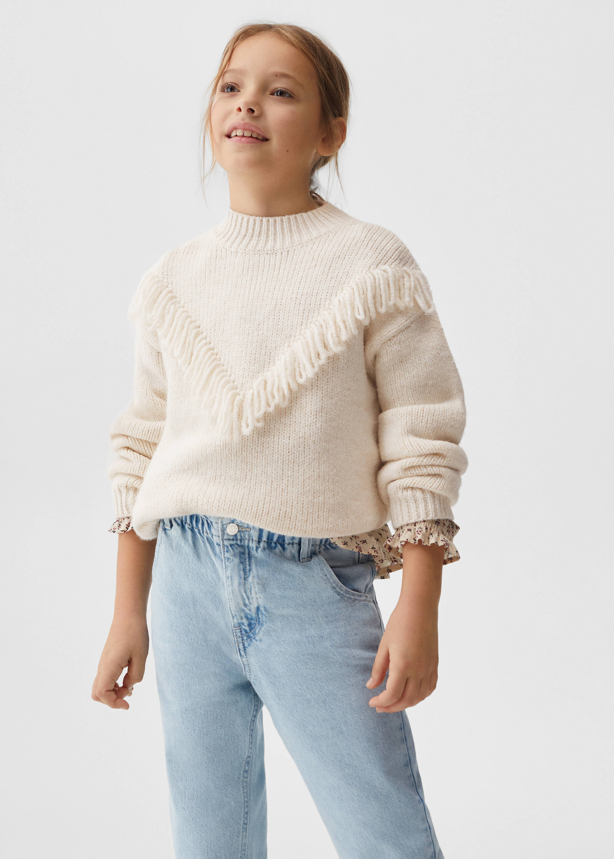 Džíny paperbag - Náhled ve středové rovině