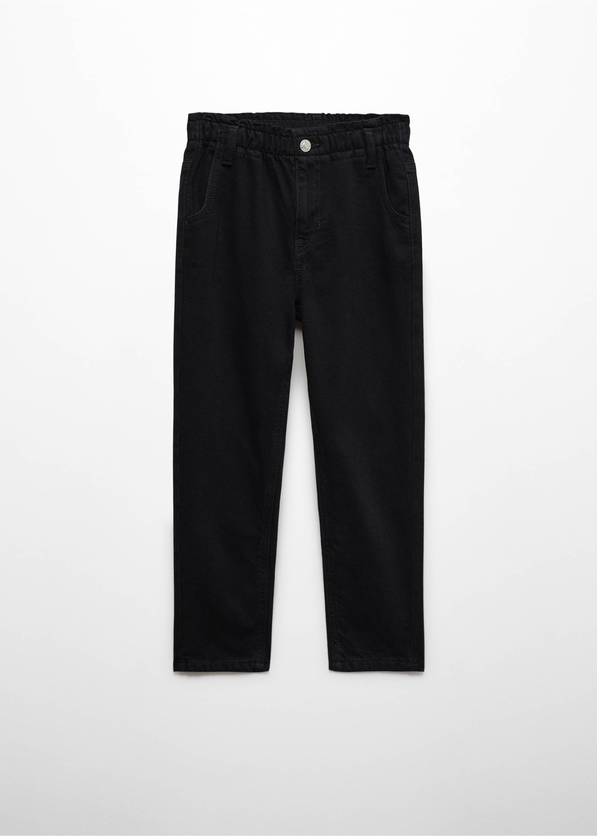 Džíny paperbag - Zboží bez modelu, Black denim. Ref: 67000684-00.