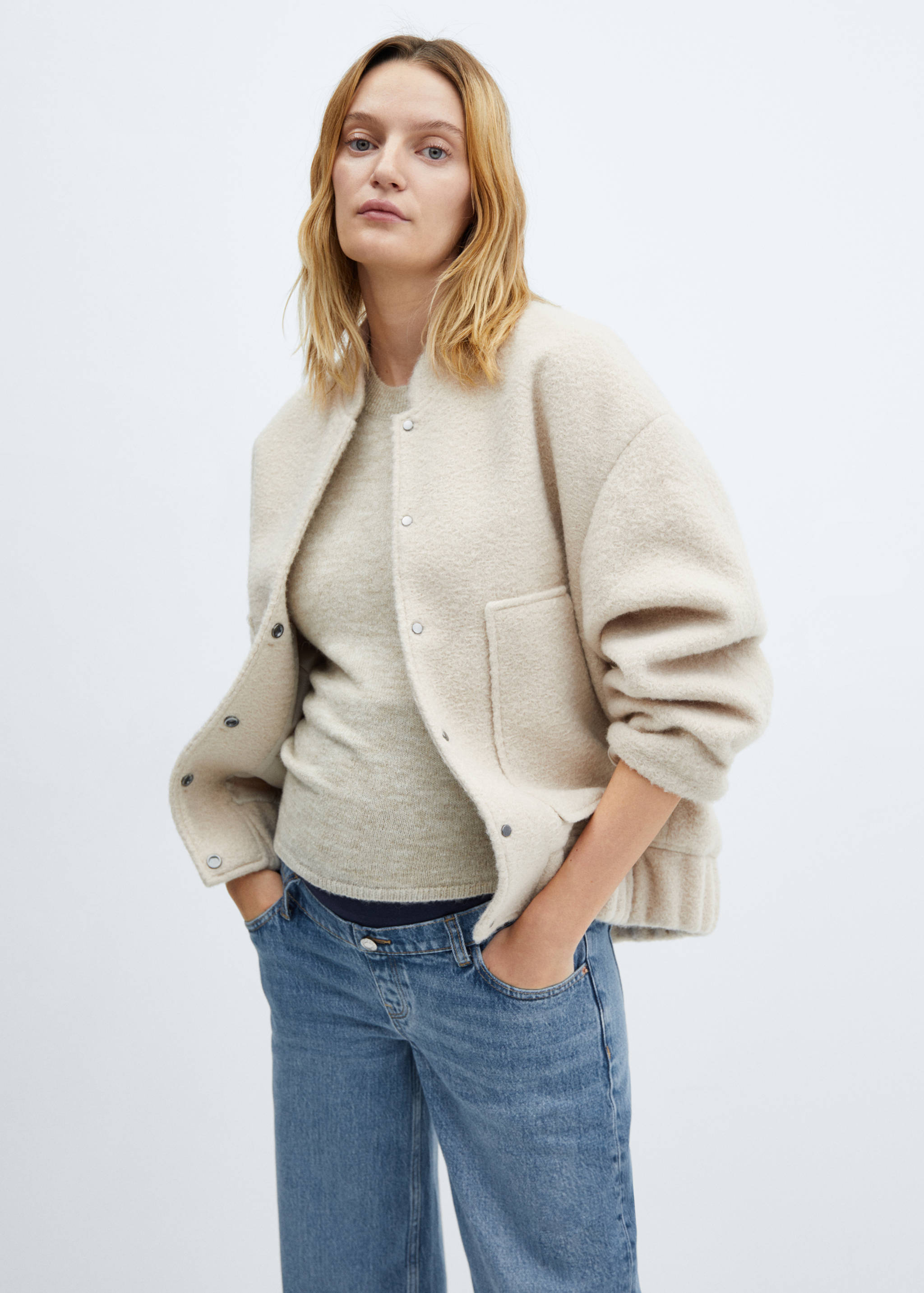 Maternity wide leg jeans - Details of the article 1