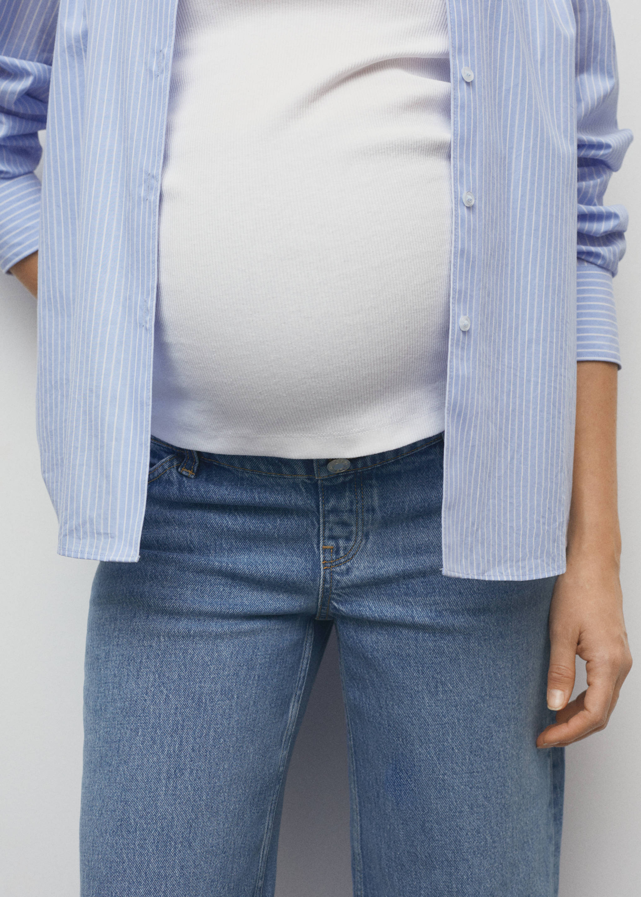 Maternity wide leg jeans - Details of the article 6